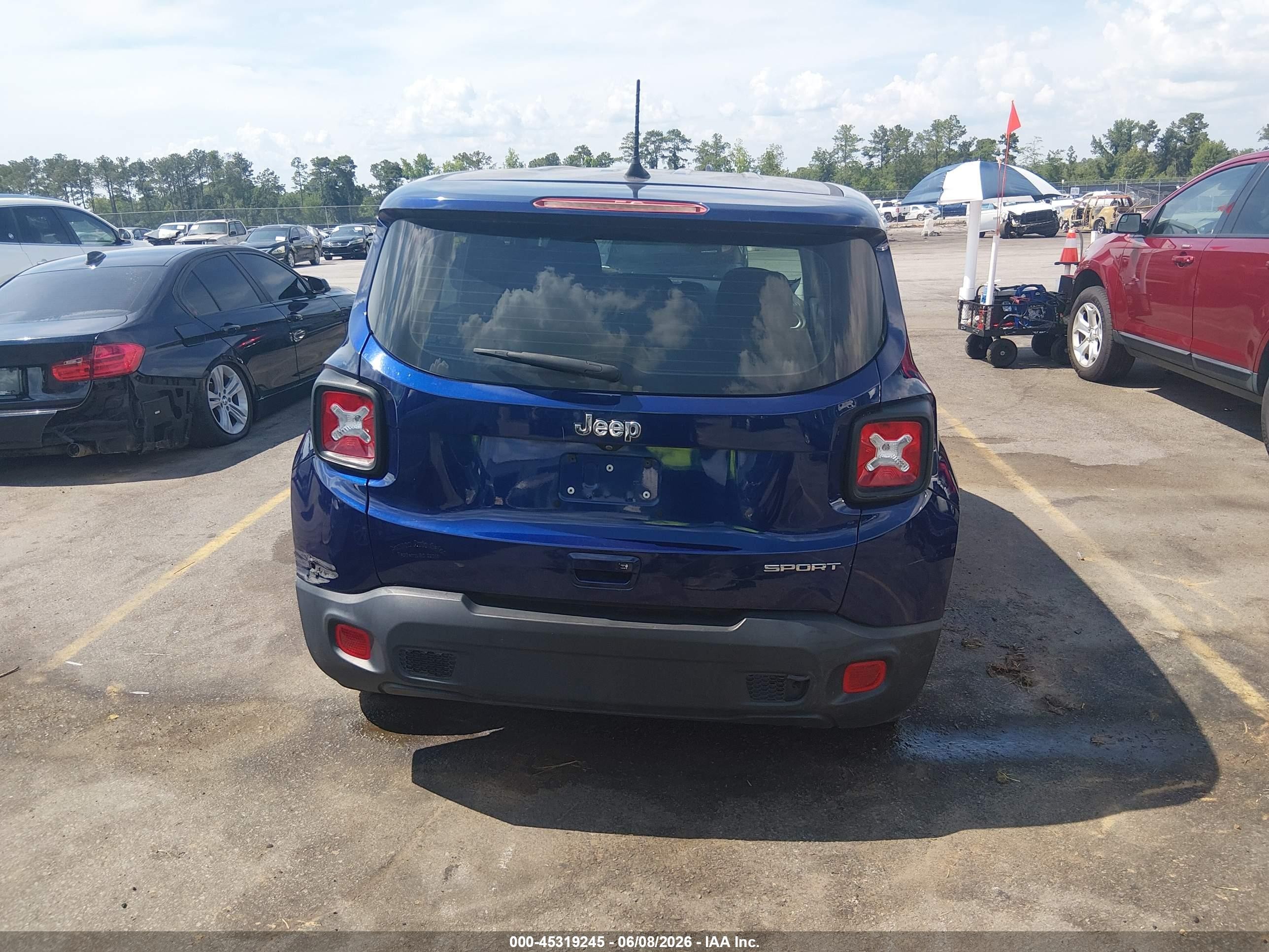 2019 Jeep Renegade Sport Fwd Blue vin: ZACNJAAB8KPK46894