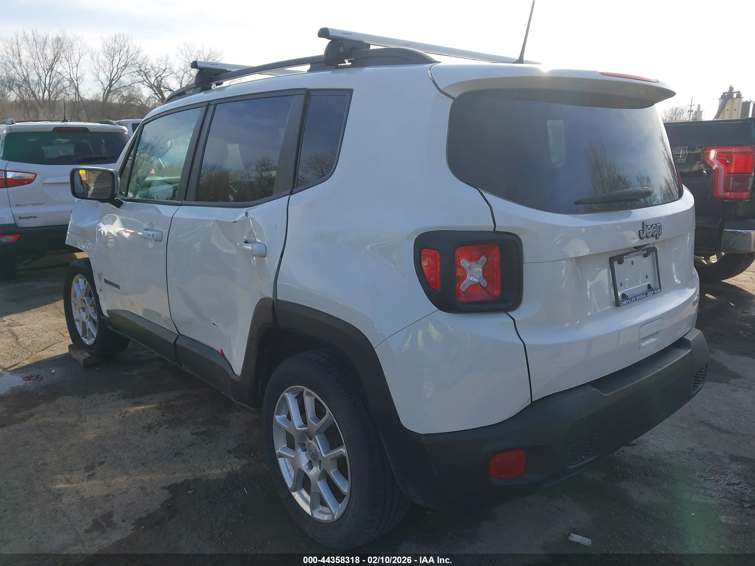 2019 Jeep Renegade Latitude Fwd White vin: ZACNJABB1KPK31961
