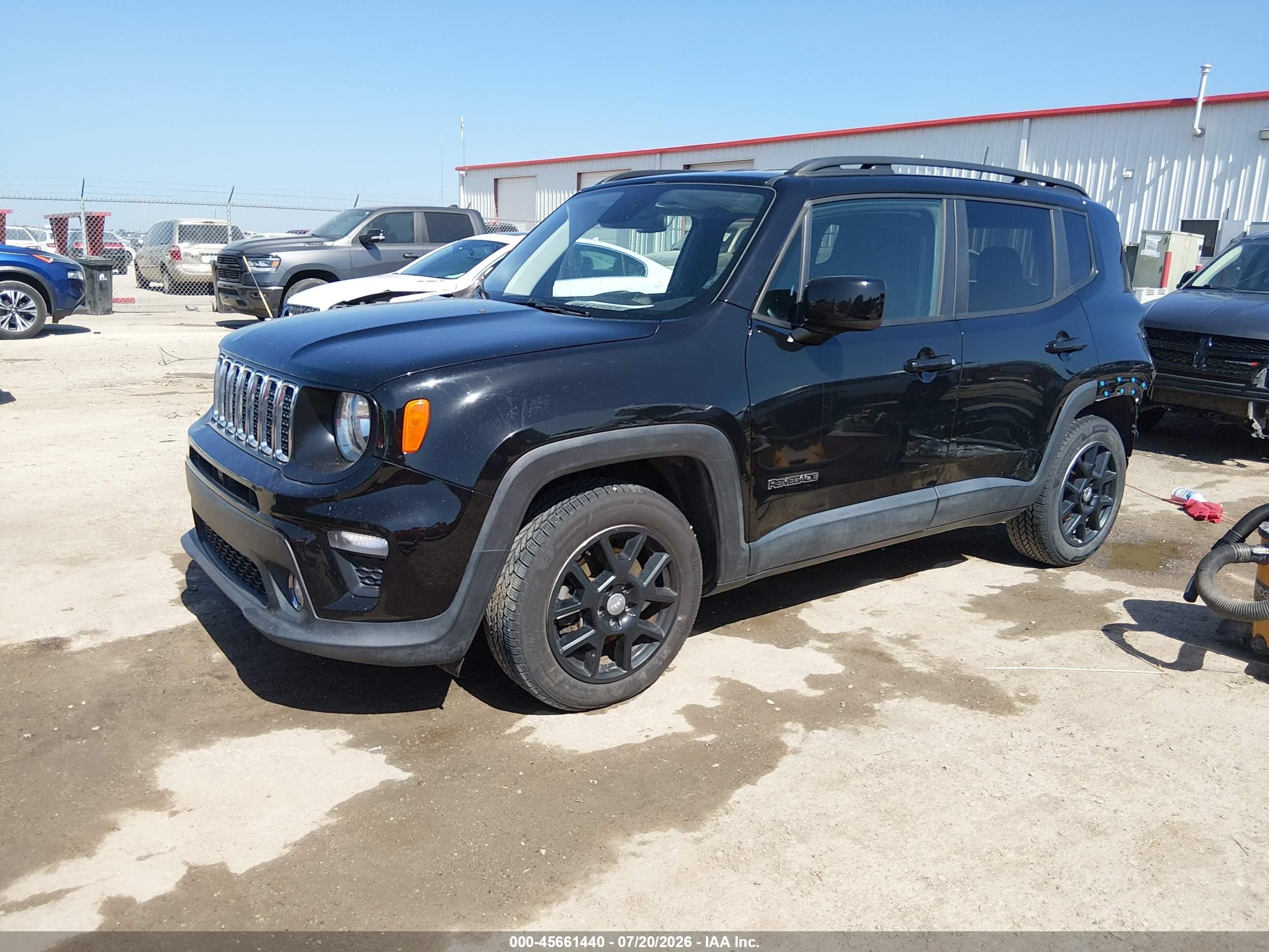 2019 Jeep Renegade Latitude Fwd Черный vin: ZACNJABB3KPK70177