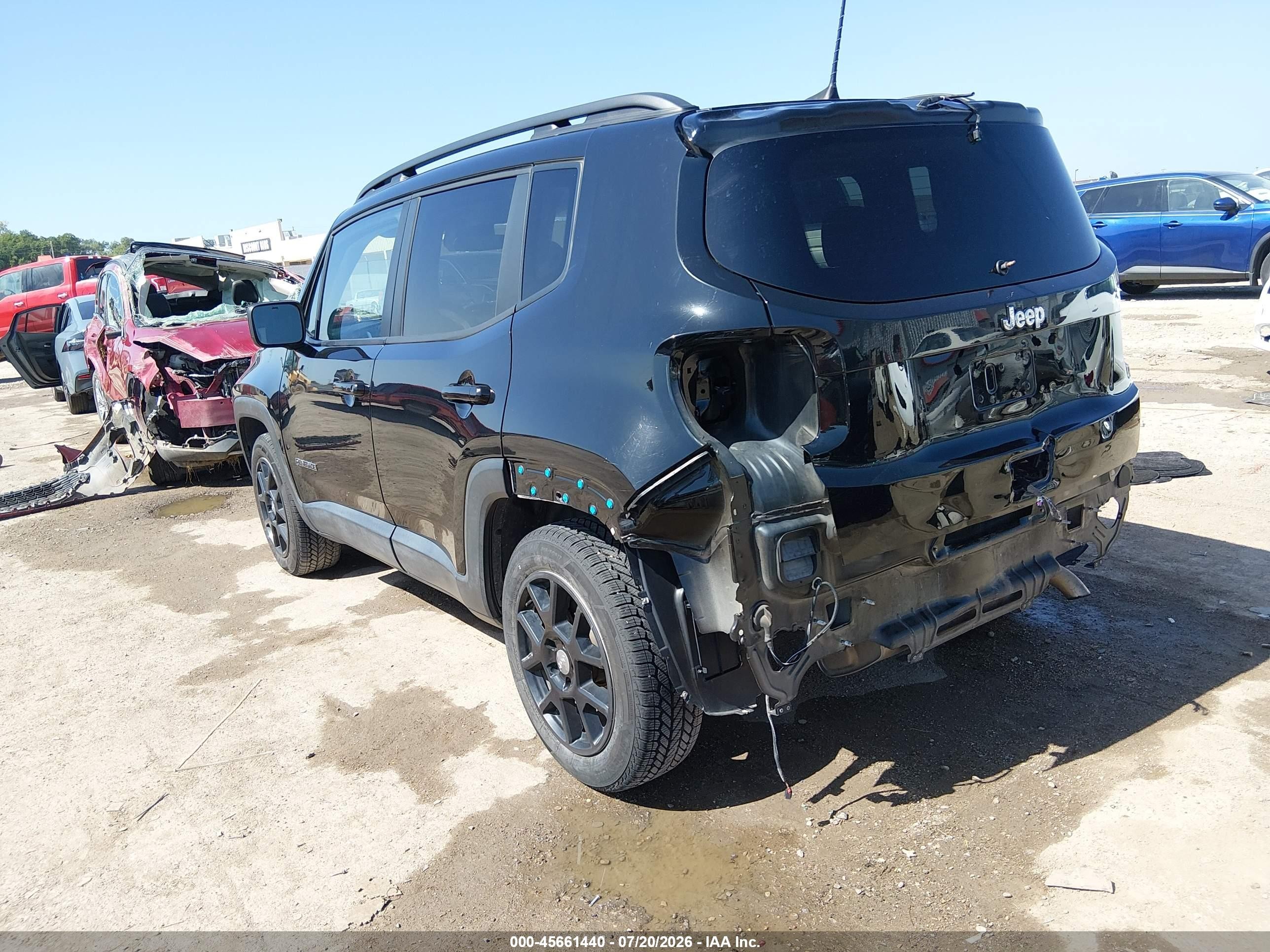 2019 Jeep Renegade Latitude Fwd Черный vin: ZACNJABB3KPK70177