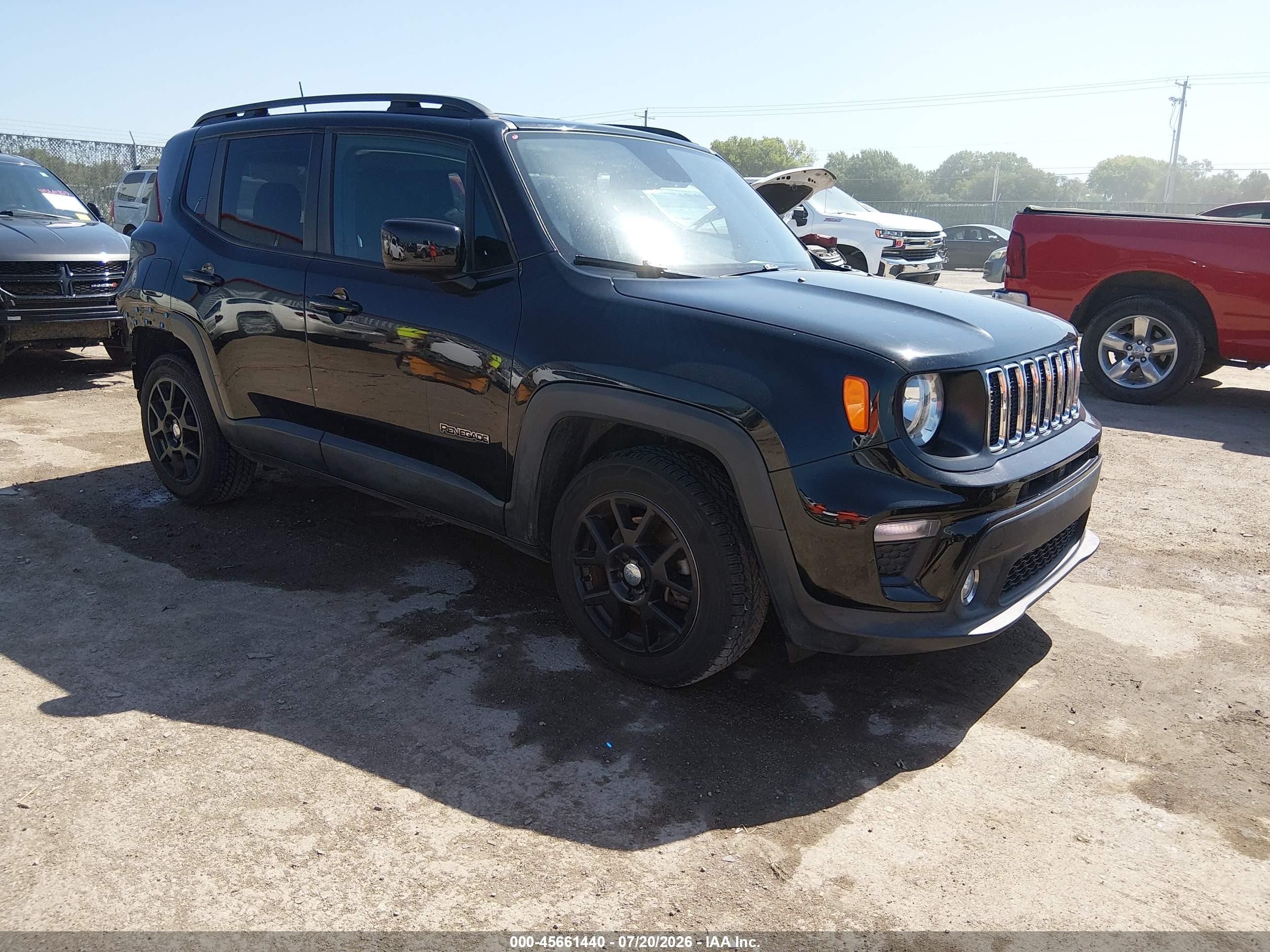 2019 Jeep Renegade Latitude Fwd Черный vin: ZACNJABB3KPK70177
