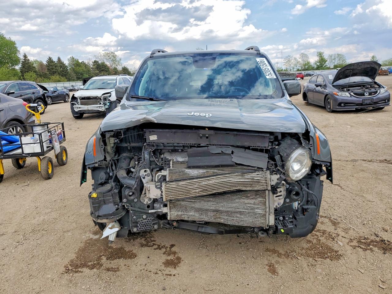 2020 Jeep Renegade Latitude Gray vin: ZACNJABB8LPL49586