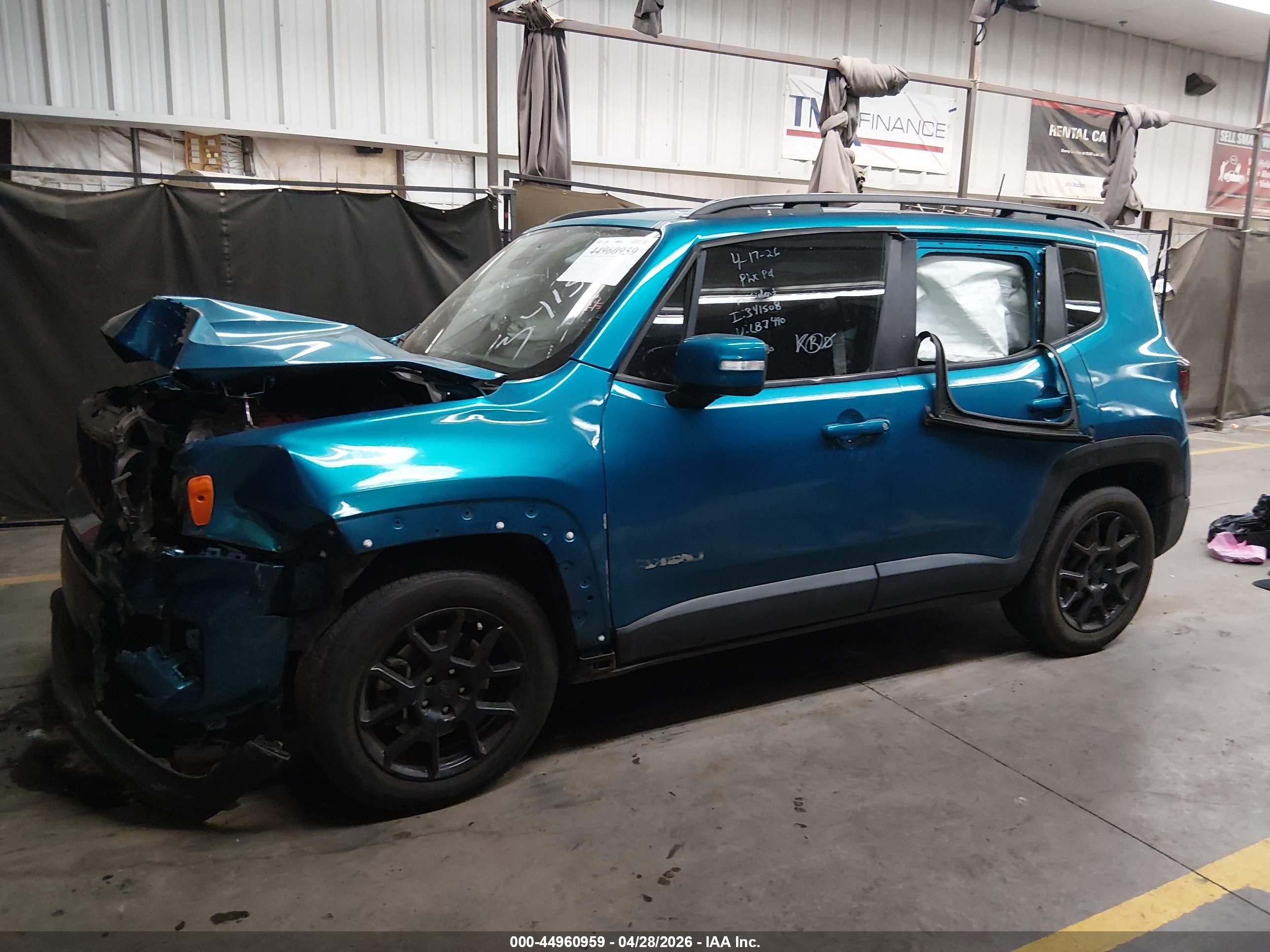 2020 Jeep Renegade Altitude Fwd Синий vin: ZACNJABB9LPL87490
