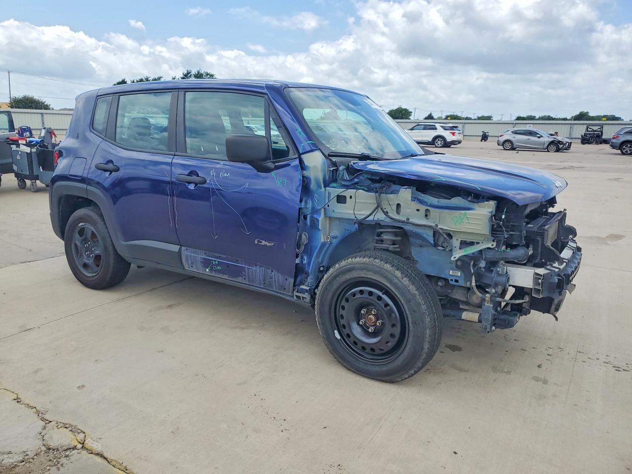 2019 Jeep Renegade Sport Blue vin: ZACNJBAB0KPJ74496