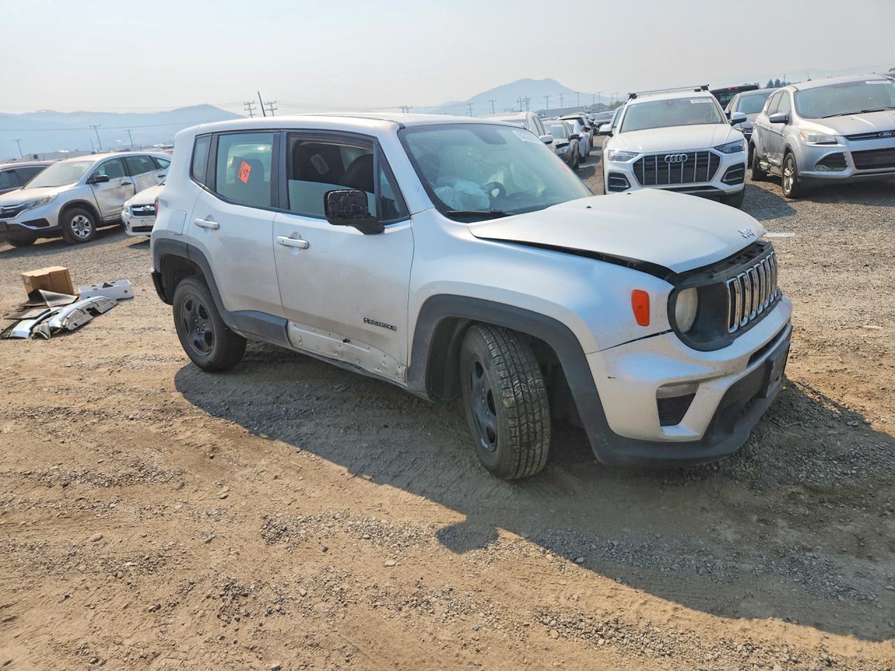 2019 Jeep Renegade Sport Silver vin: ZACNJBAB6KPK03354