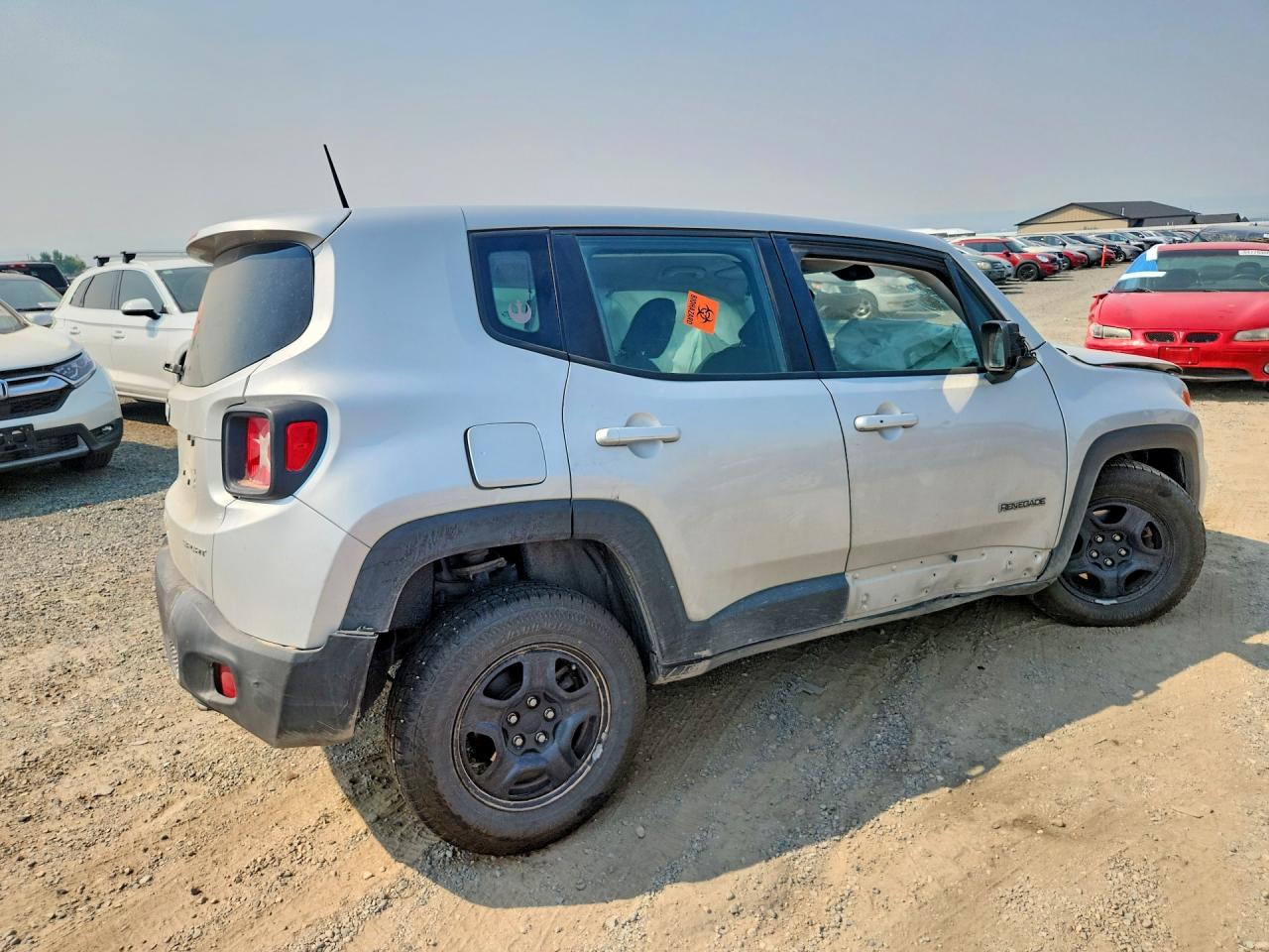 2019 Jeep Renegade Sport Silver vin: ZACNJBAB6KPK03354