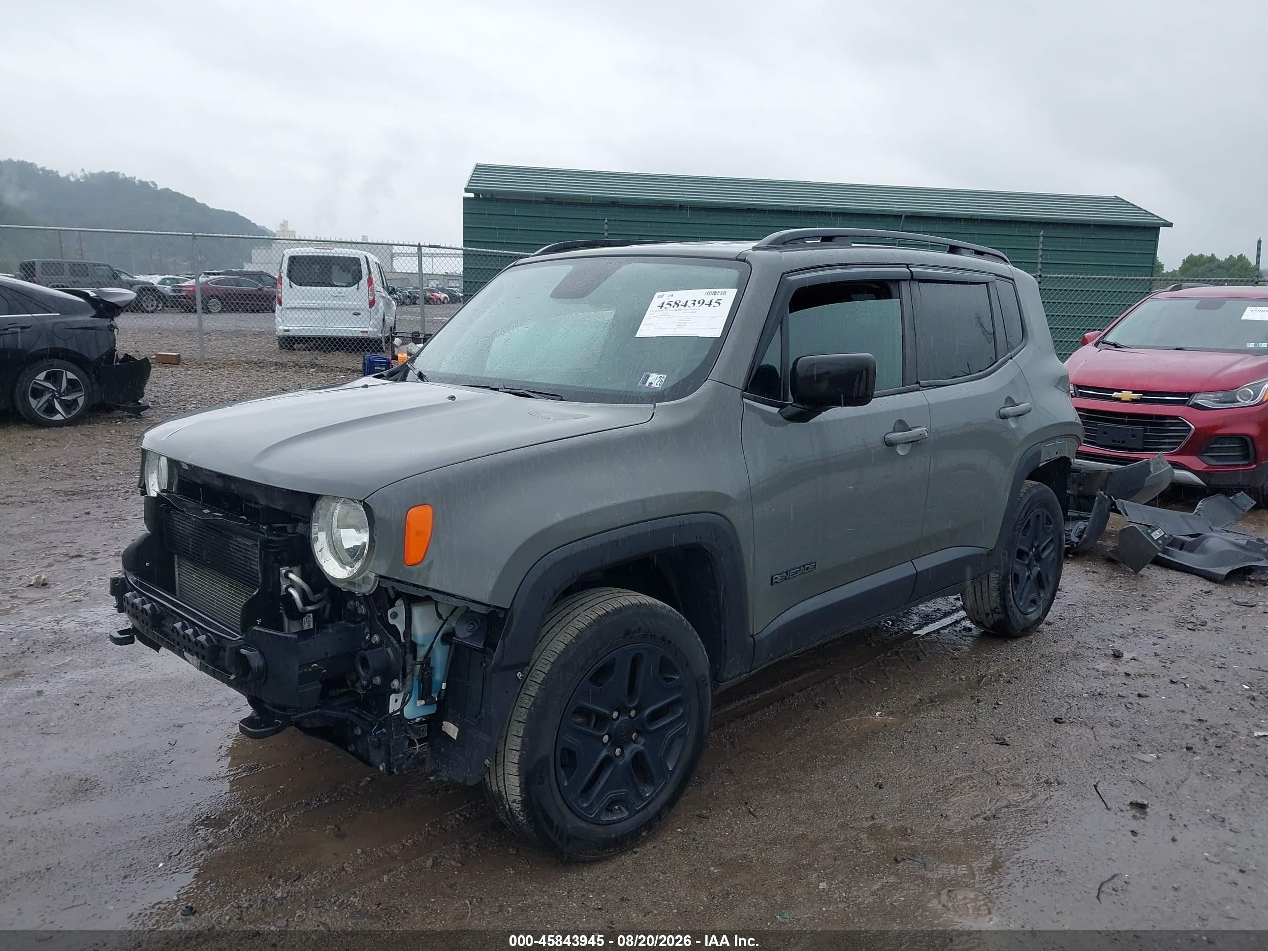 2019 Jeep Renegade Upland 4x4 Серый vin: ZACNJBAB8KPK49185