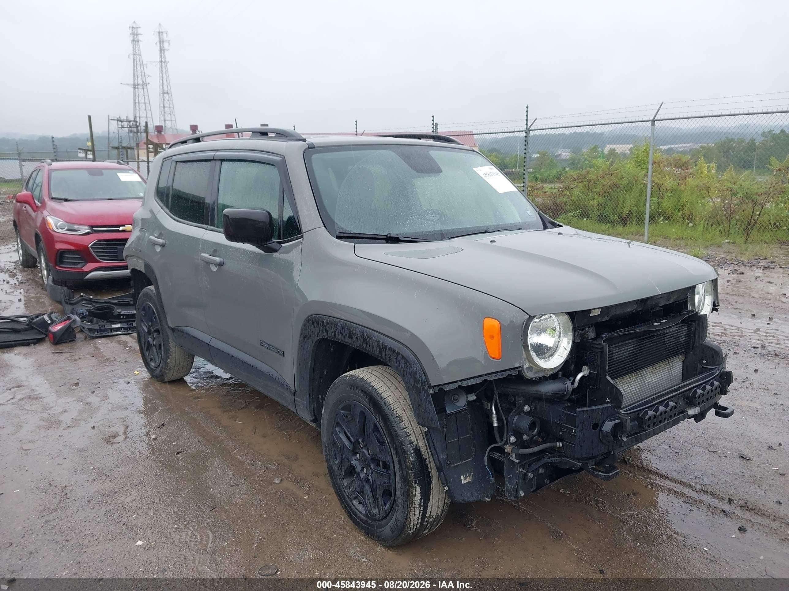 2019 Jeep Renegade Upland 4x4 Серый vin: ZACNJBAB8KPK49185