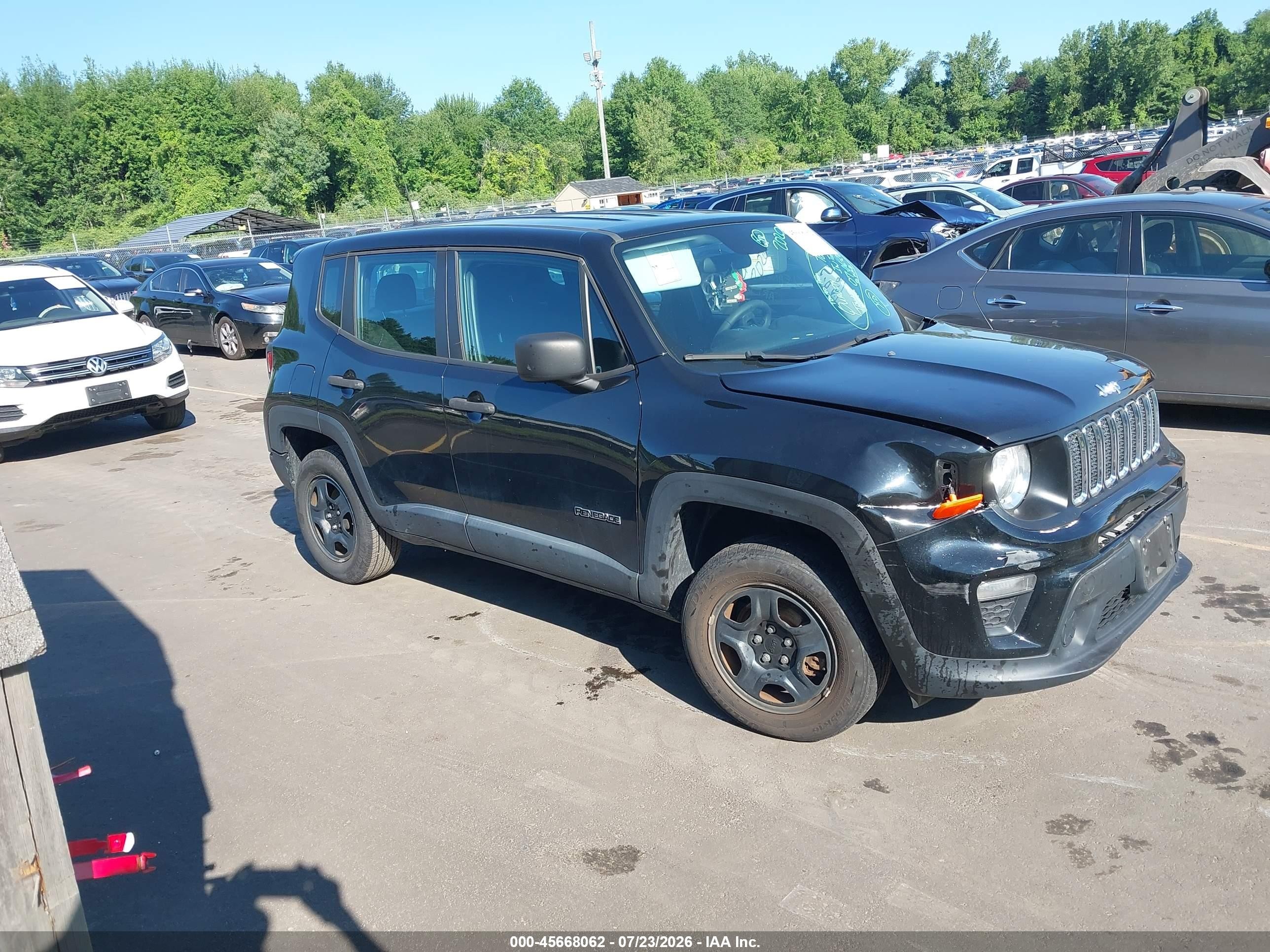 2020 Jeep Renegade Sport 4x4 Black vin: ZACNJBABXLPL88364