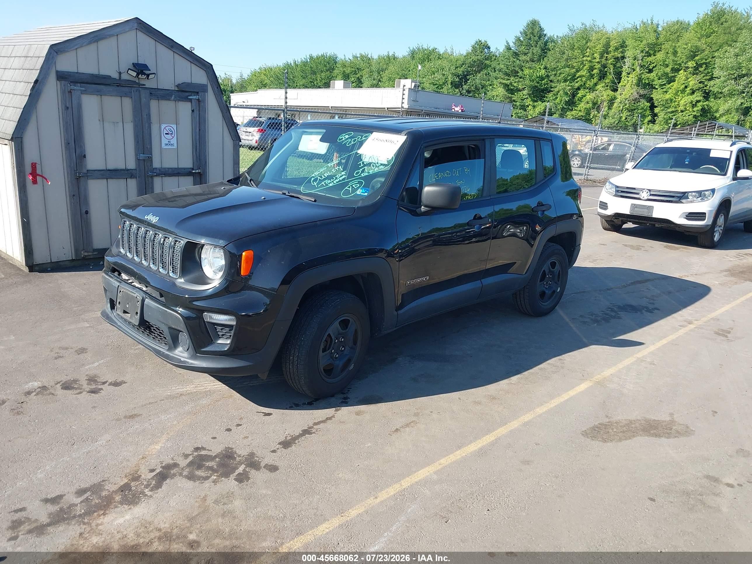 2020 Jeep Renegade Sport 4x4 Black vin: ZACNJBABXLPL88364