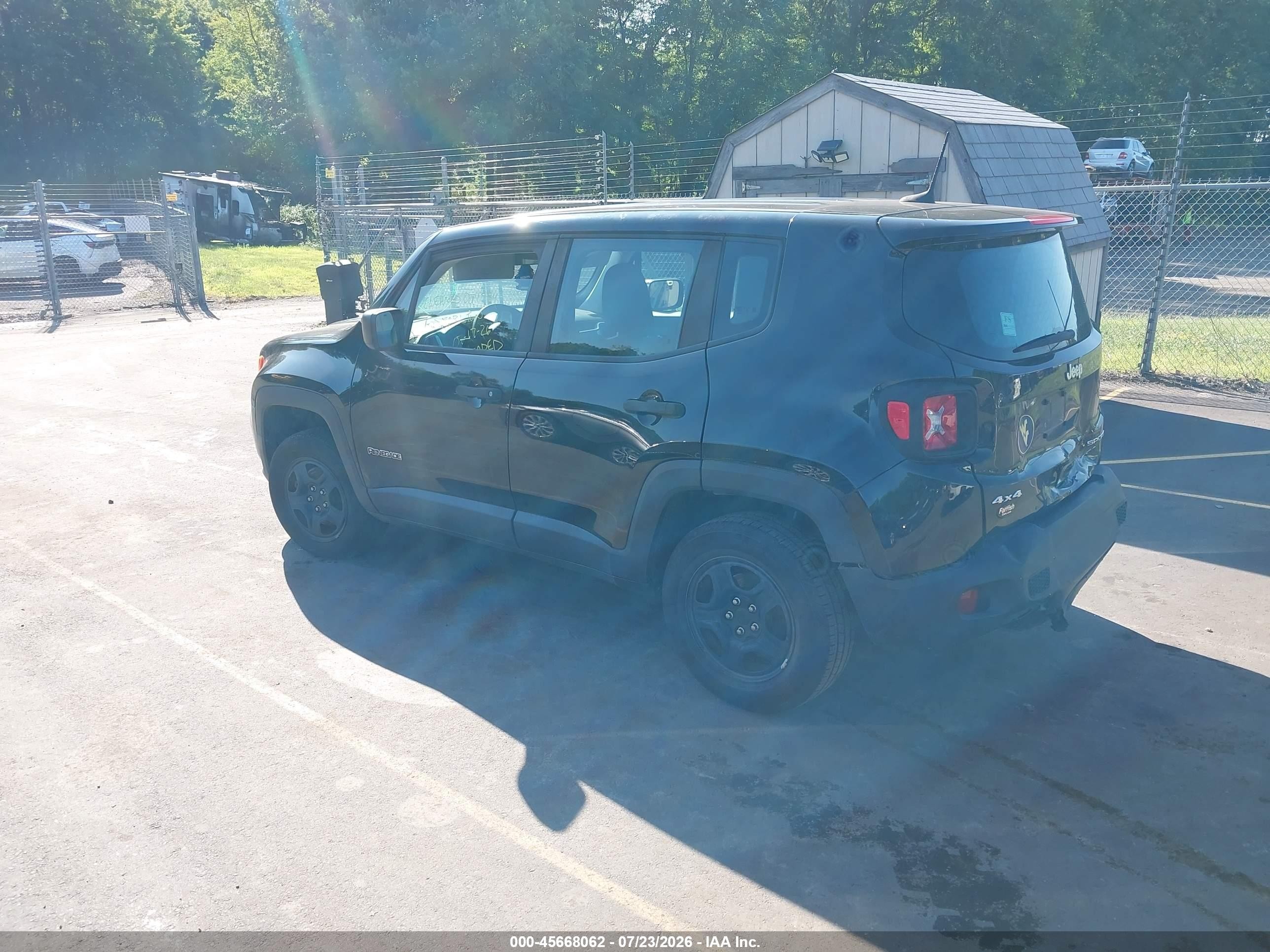 2020 Jeep Renegade Sport 4x4 Black vin: ZACNJBABXLPL88364