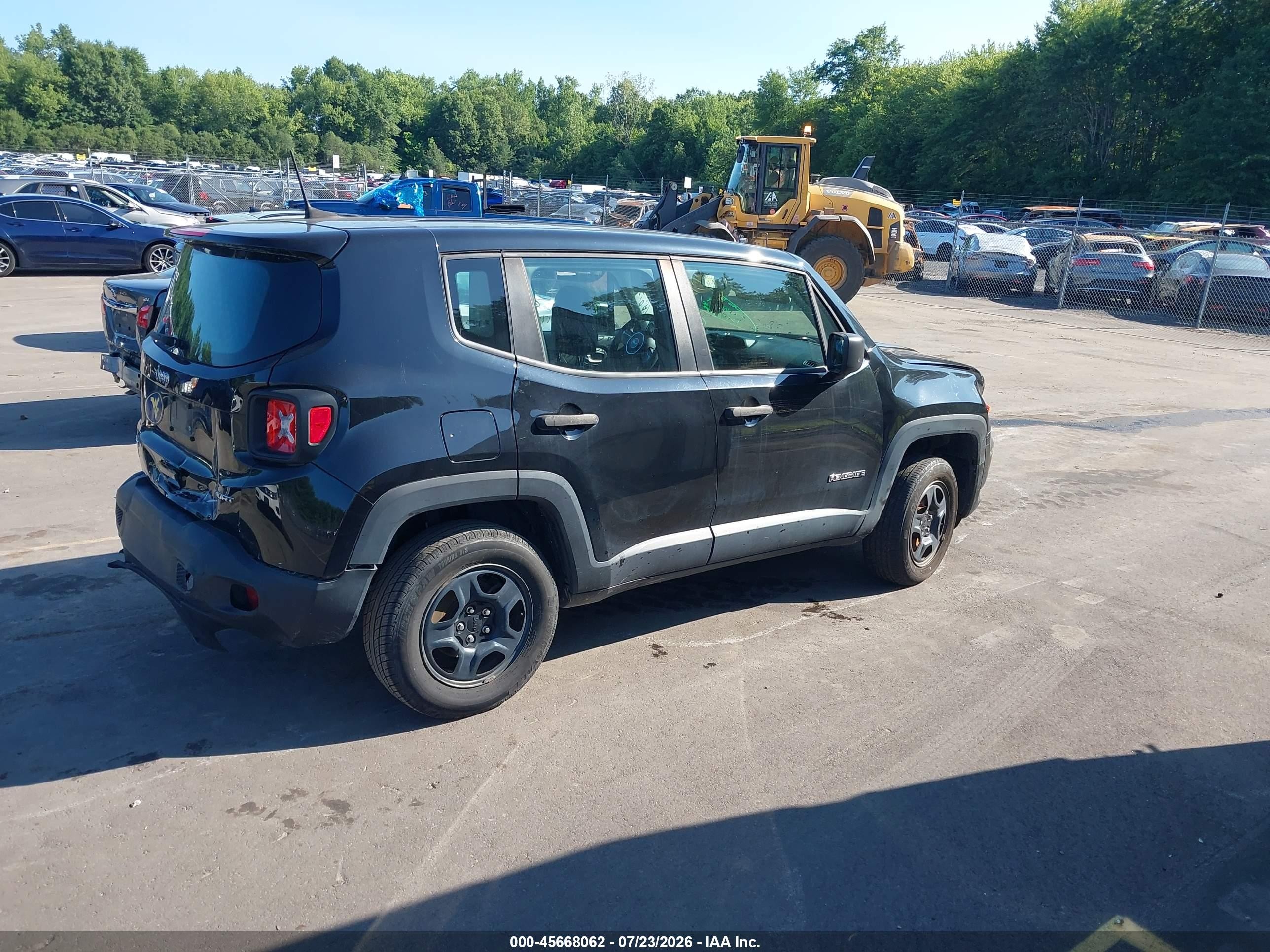 2020 Jeep Renegade Sport 4x4 Black vin: ZACNJBABXLPL88364