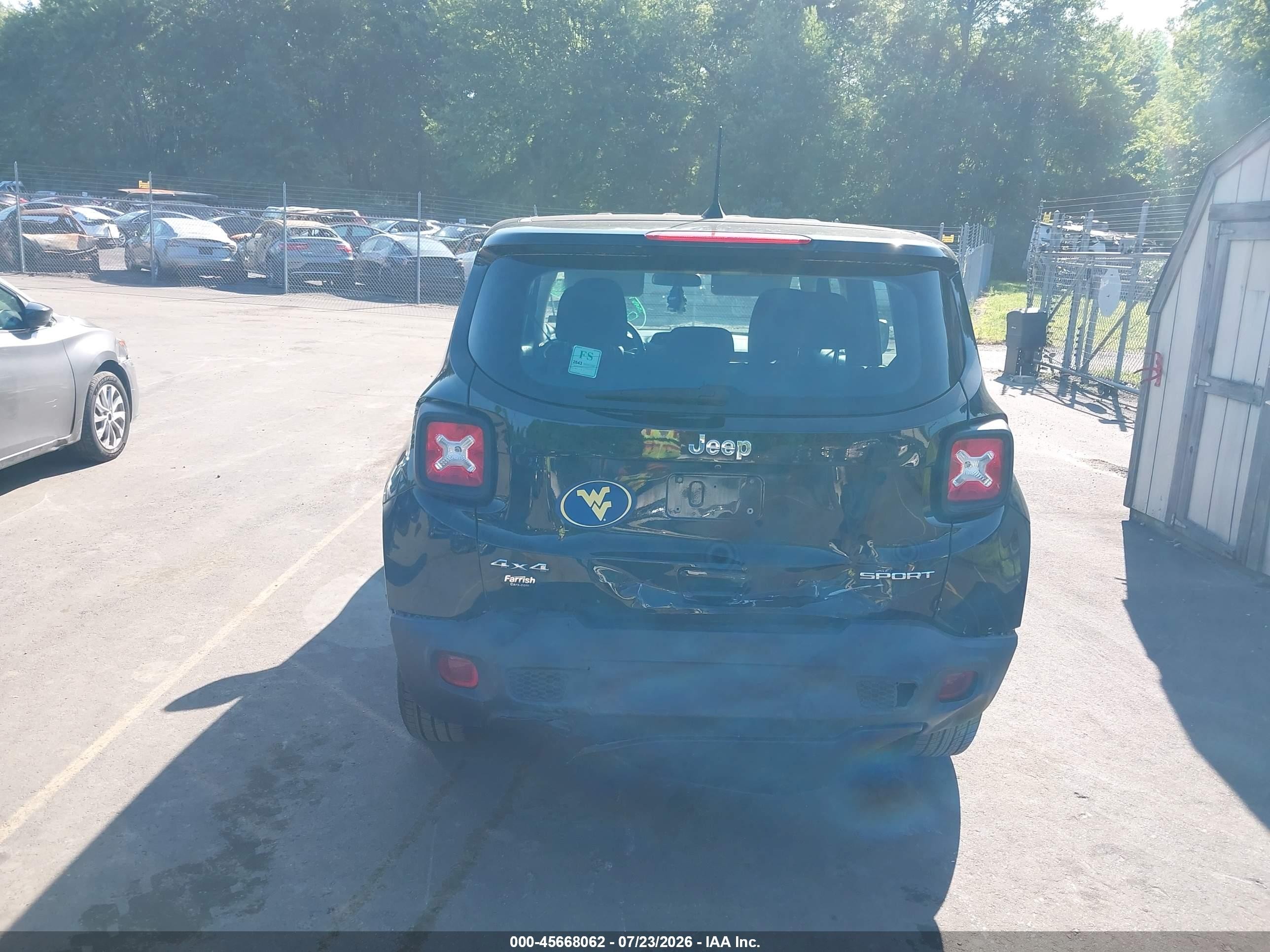 2020 Jeep Renegade Sport 4x4 Black vin: ZACNJBABXLPL88364