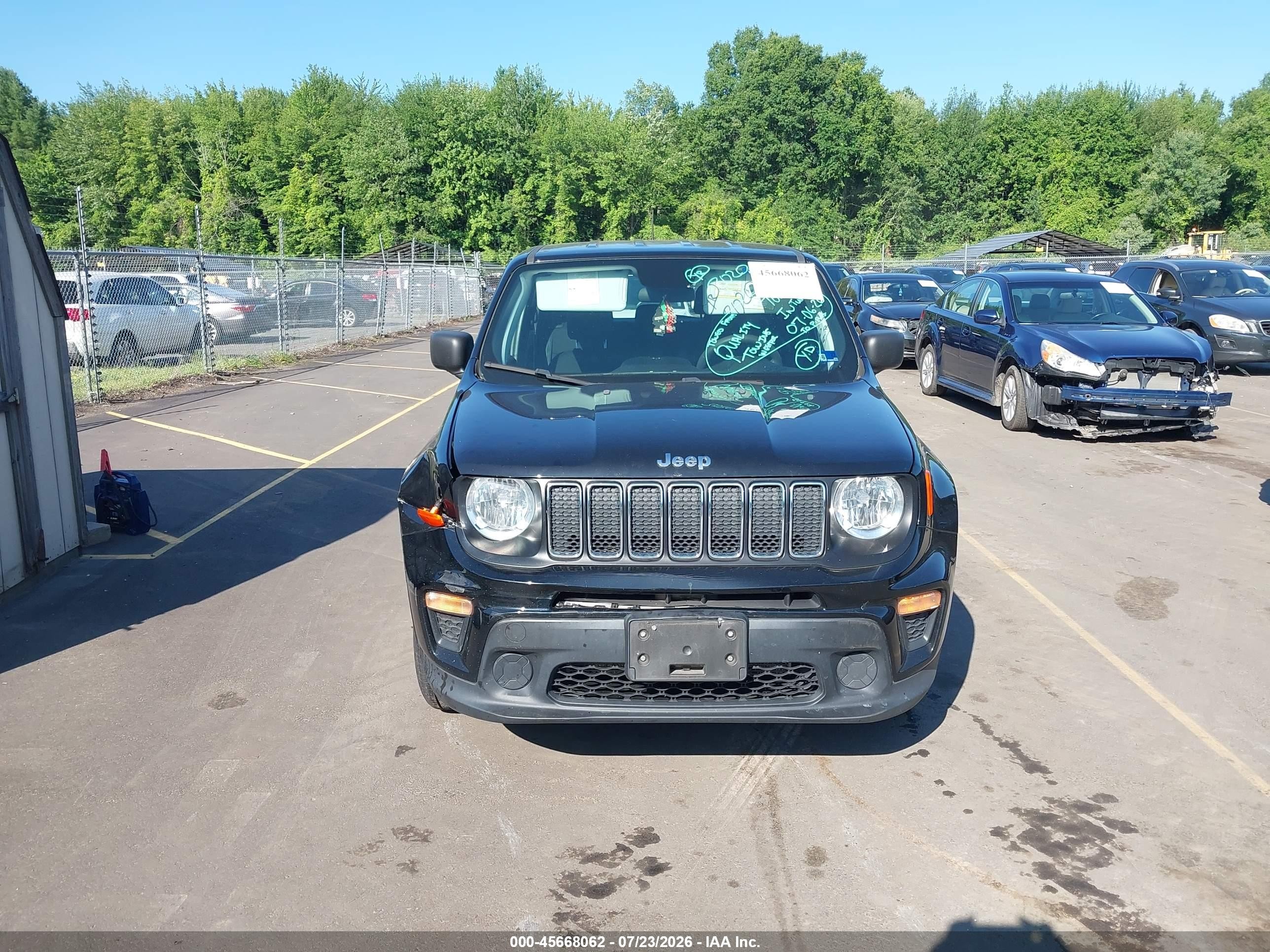 2020 Jeep Renegade Sport 4x4 Black vin: ZACNJBABXLPL88364