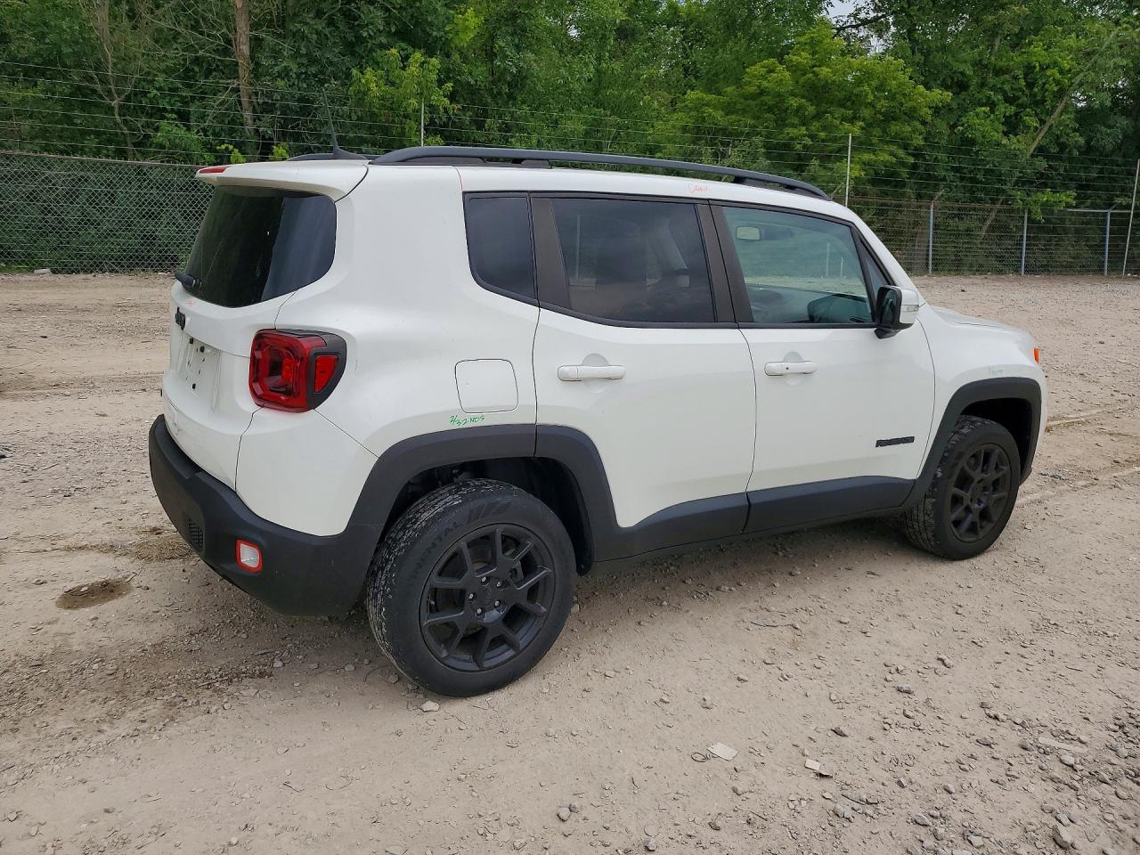 2020 Jeep Renegade Latitude White vin: ZACNJBBB1LPL89353