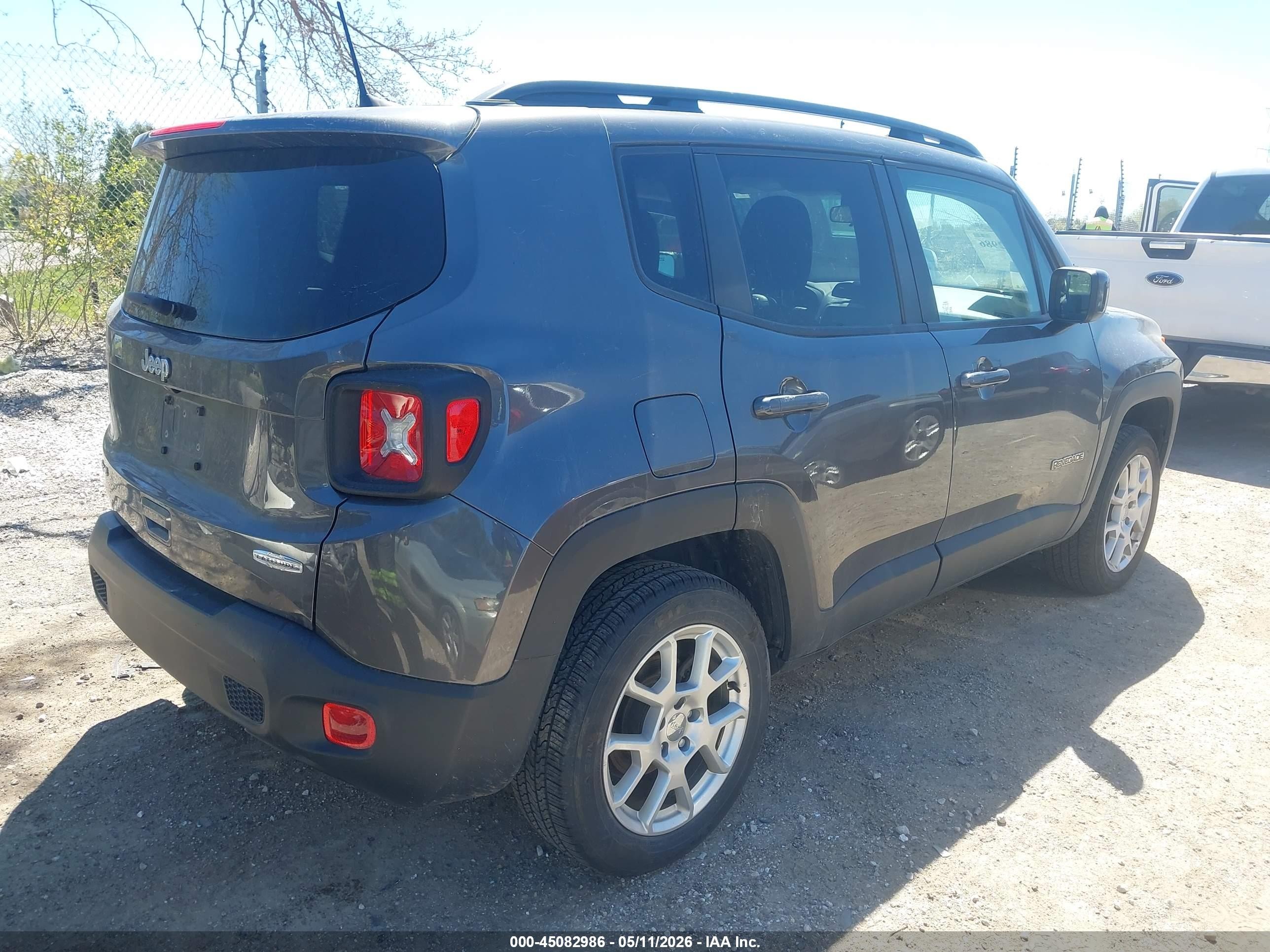 2020 Jeep Renegade Latitude Серый vin: ZACNJBBB6LPL90868