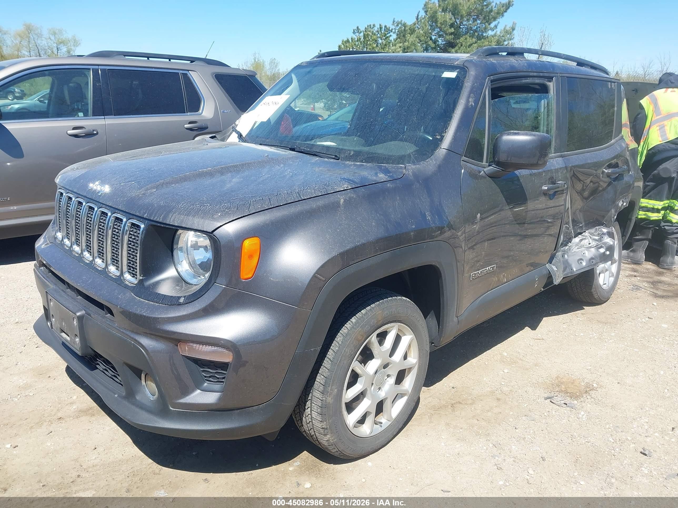 2020 Jeep Renegade Latitude Серый vin: ZACNJBBB6LPL90868
