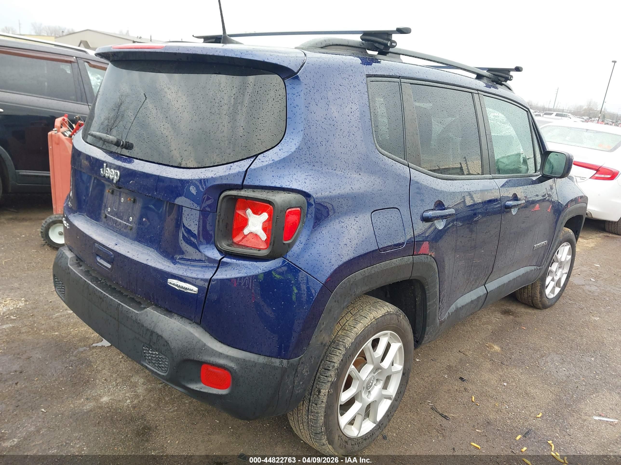2019 Jeep Renegade Latitude 4x4 Blue vin: ZACNJBBB5KPK73958
