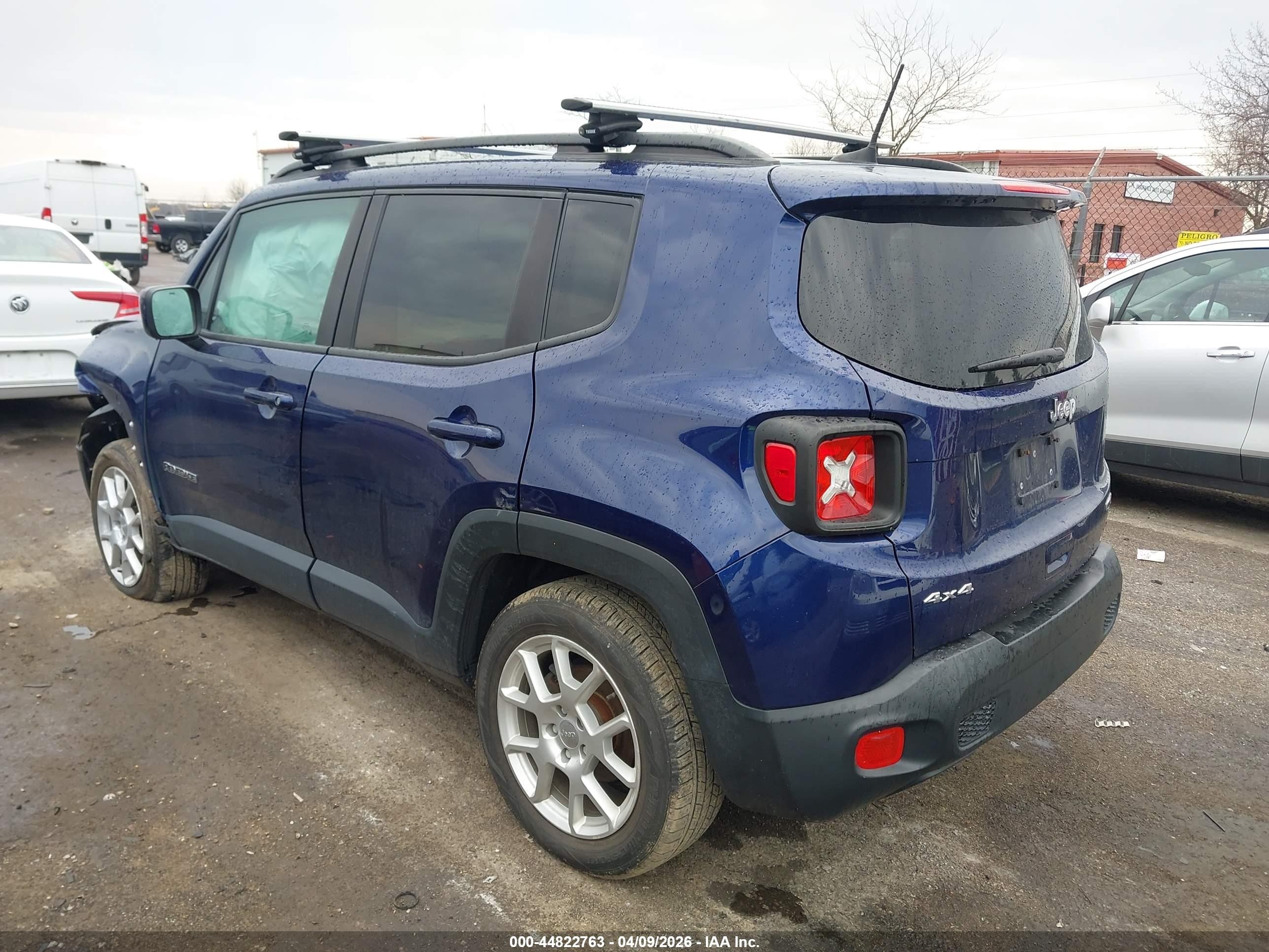 2019 Jeep Renegade Latitude 4x4 Blue vin: ZACNJBBB5KPK73958