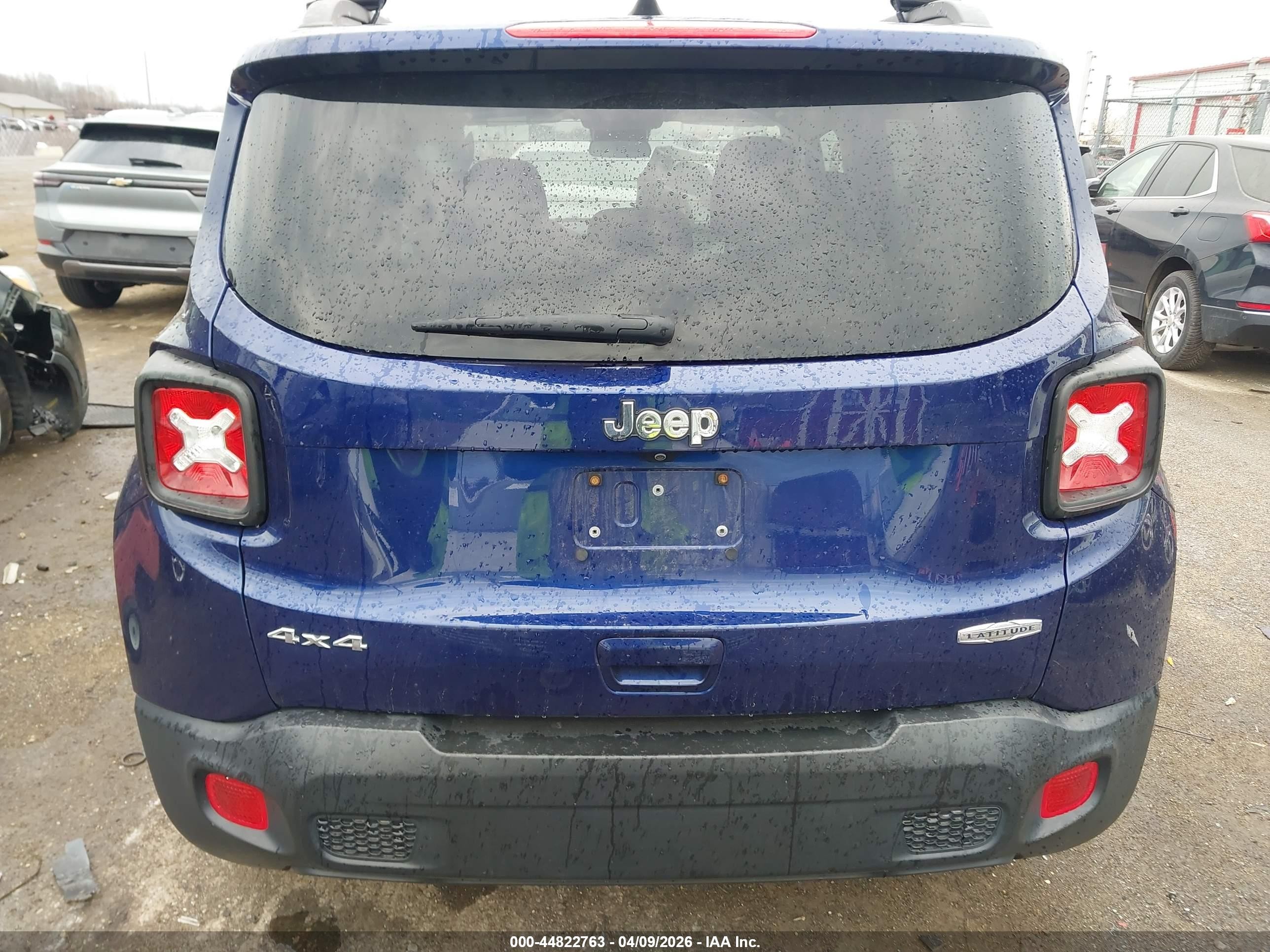 2019 Jeep Renegade Latitude 4x4 Blue vin: ZACNJBBB5KPK73958