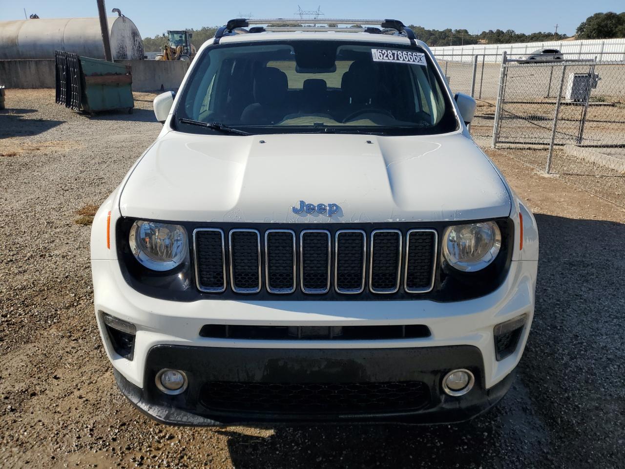 2020 Jeep Renegade Latitude White vin: ZACNJBBBXLPL27451 Damage: Front Bumper/Cover, Chipped, 9