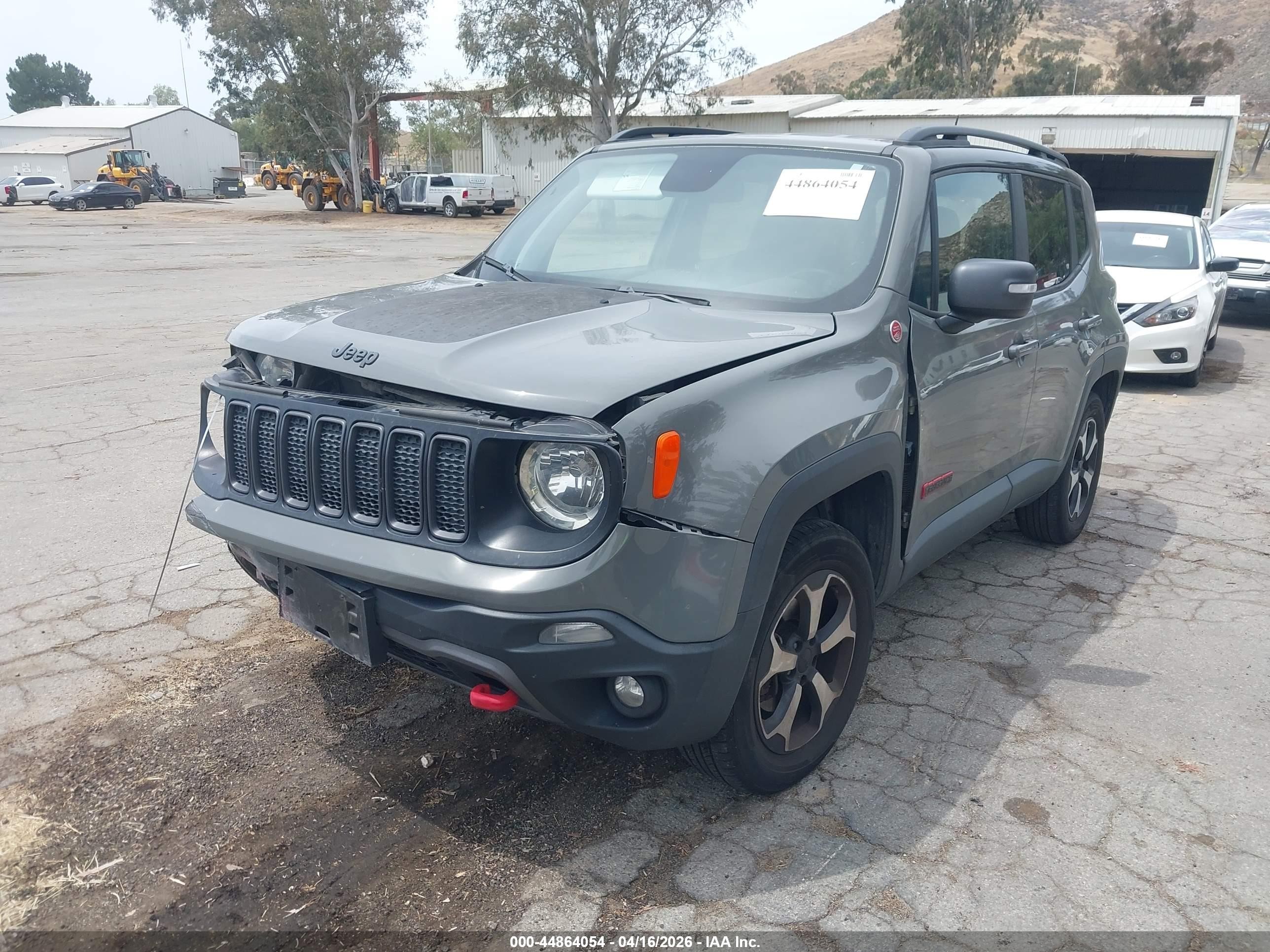 2019 Jeep Renegade Trailhawk 4x4 Gray vin: ZACNJBC10KPK54675