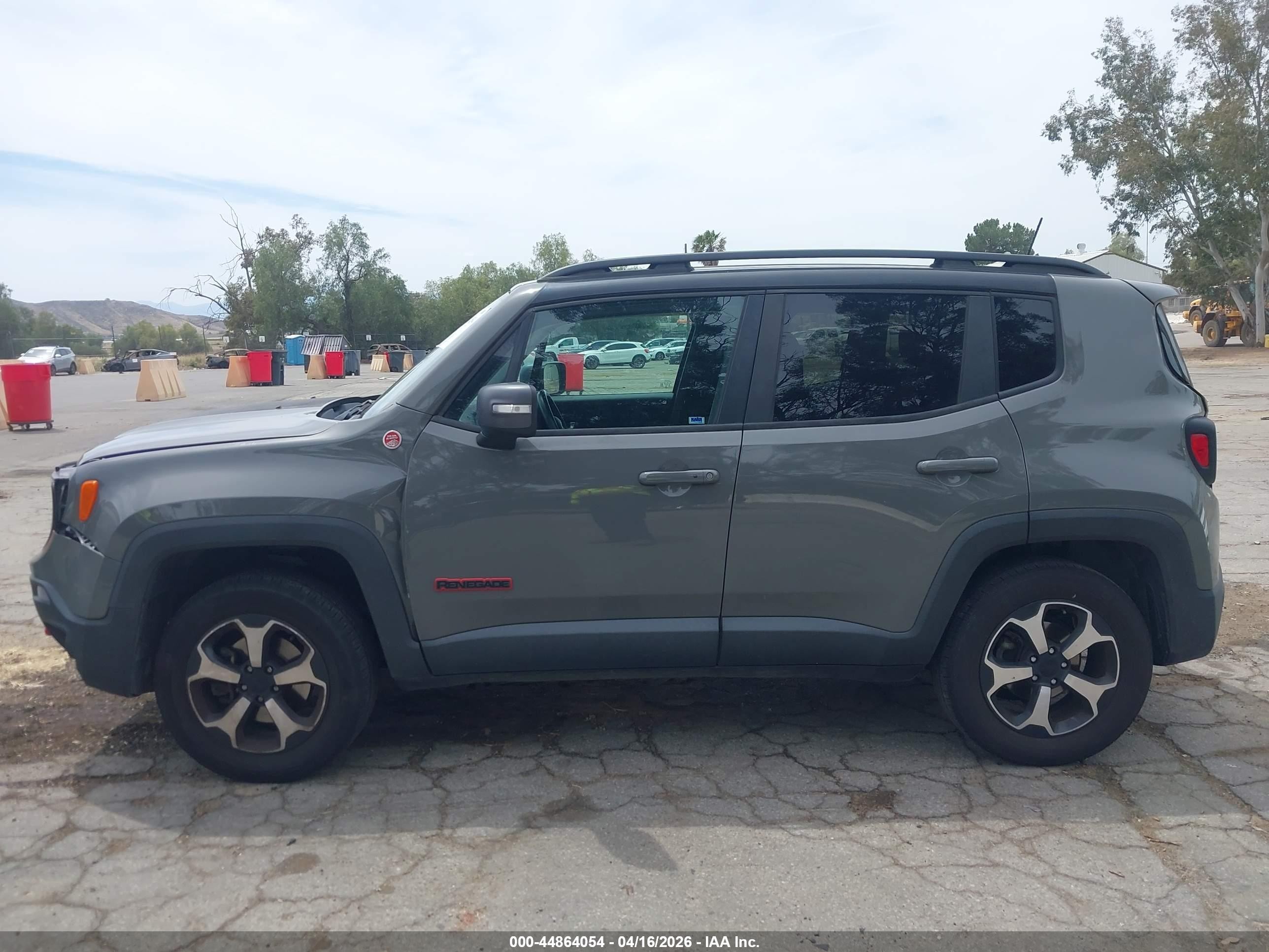 2019 Jeep Renegade Trailhawk 4x4 Gray vin: ZACNJBC10KPK54675