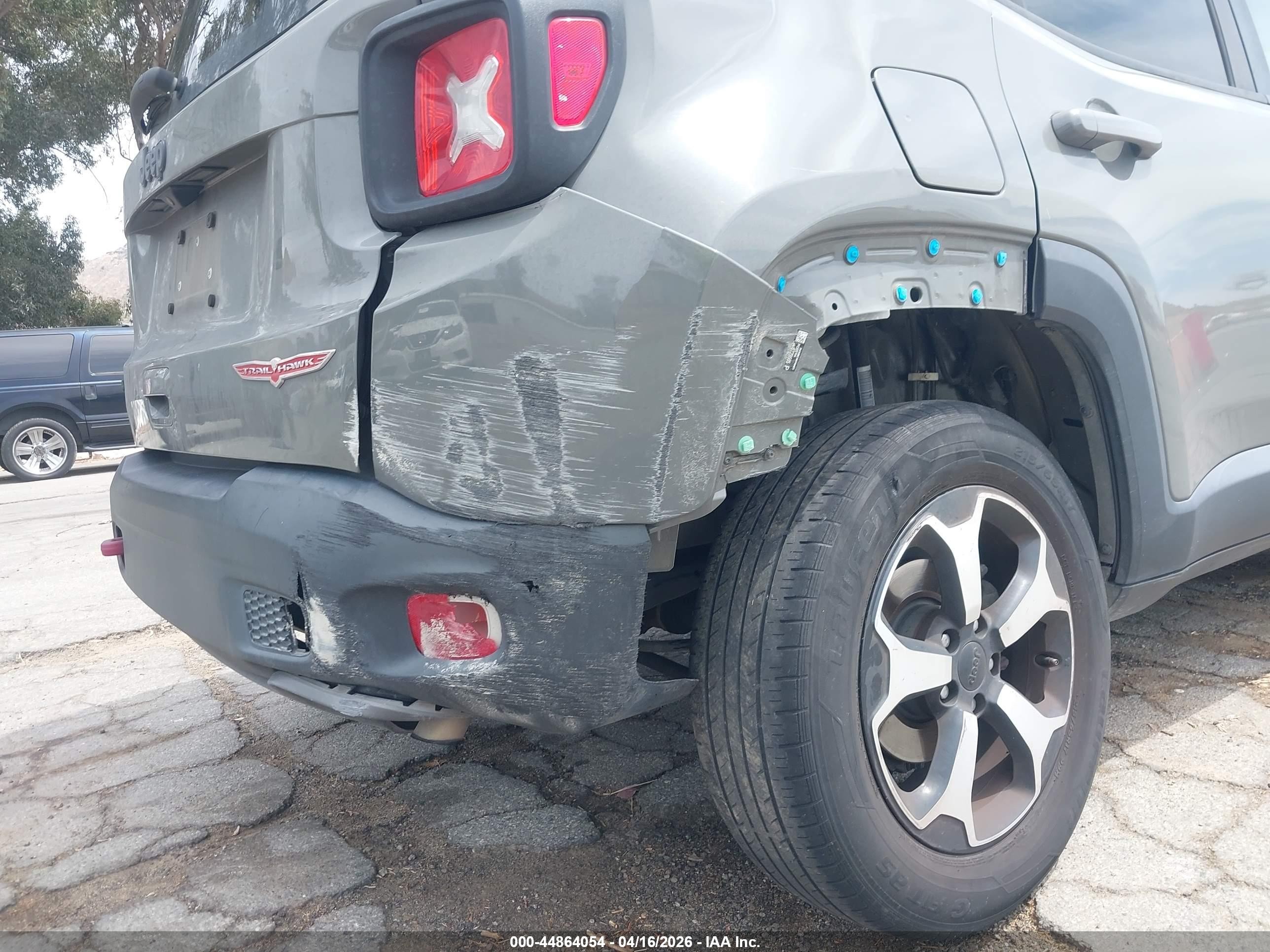 2019 Jeep Renegade Trailhawk 4x4 Gray vin: ZACNJBC10KPK54675