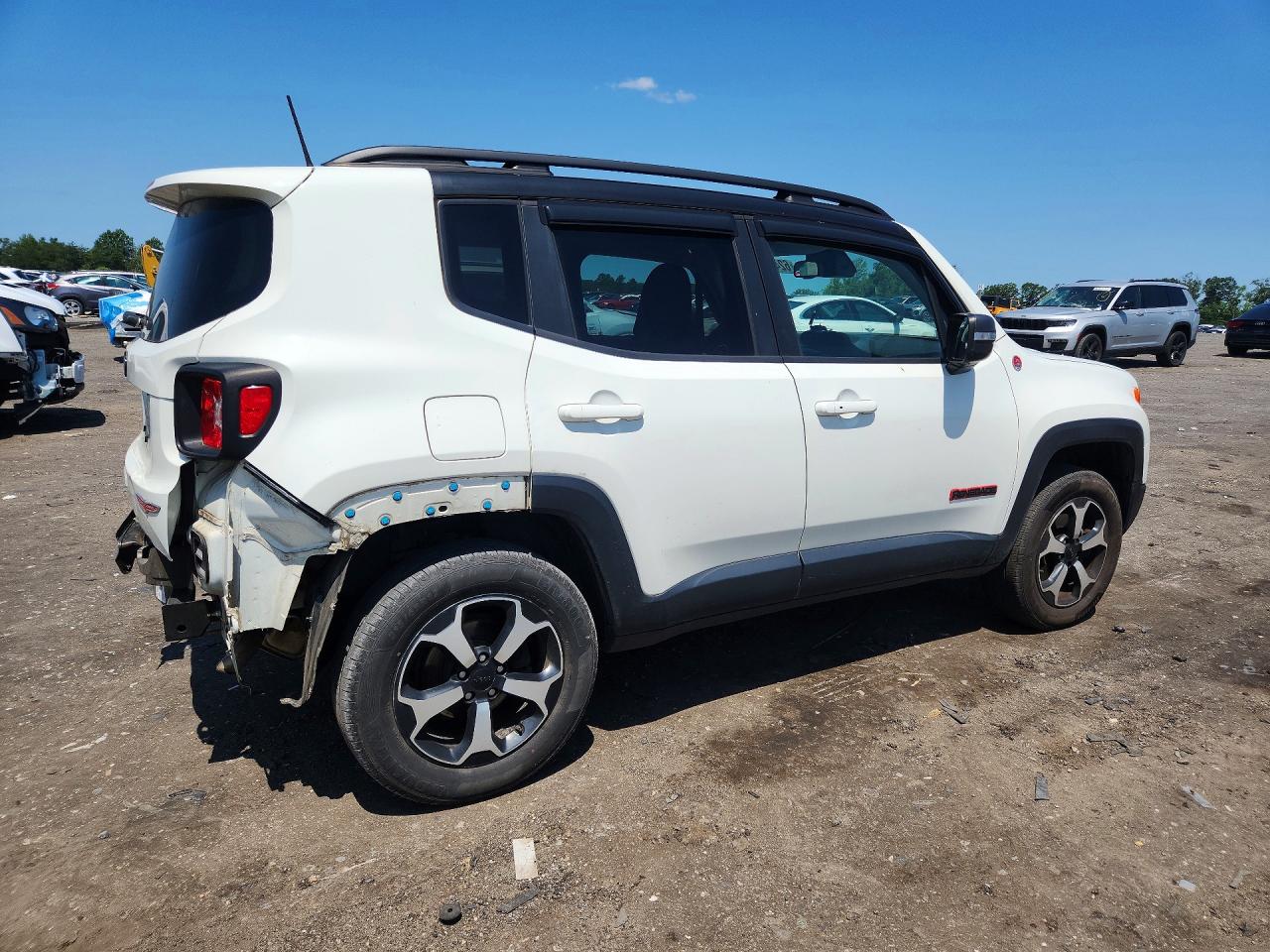 2020 Jeep Renegade Trailhawk White vin: ZACNJBC13LPL07936