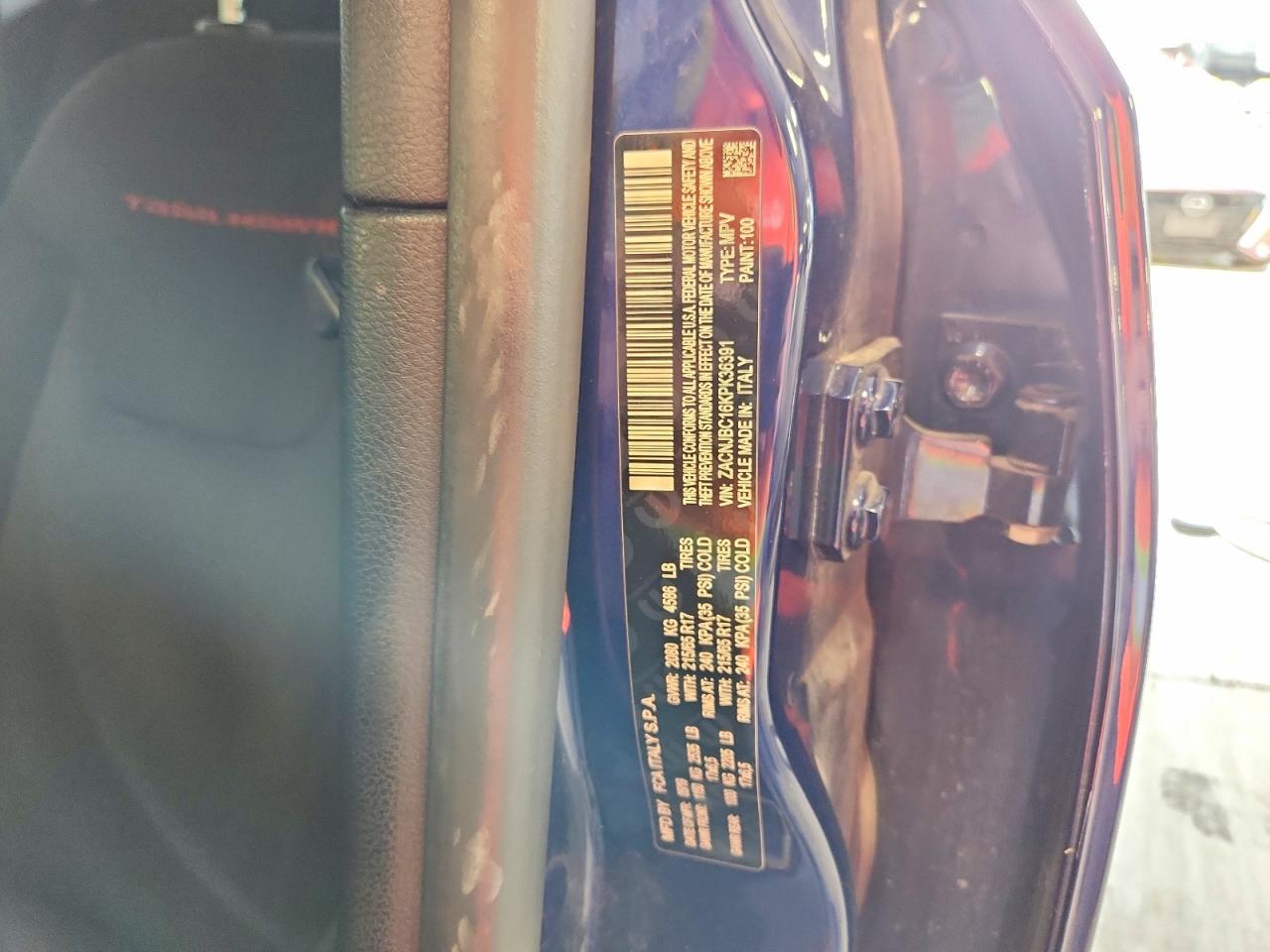 2019 Jeep Renegade Trailhawk Синий vin: ZACNJBC16KPK36391