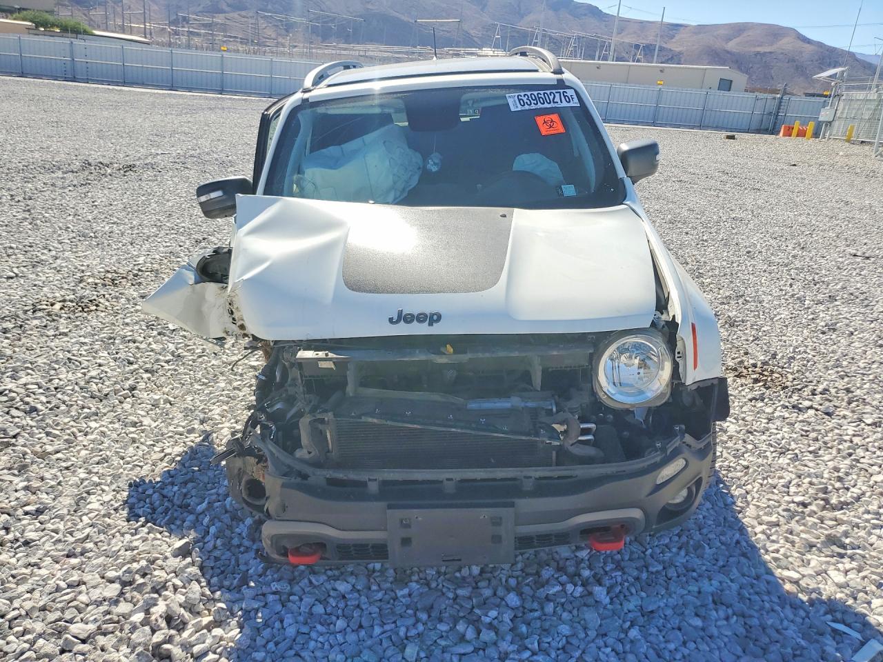 2020 Jeep Renegade Trailhawk White vin: ZACNJBC17LPL56038