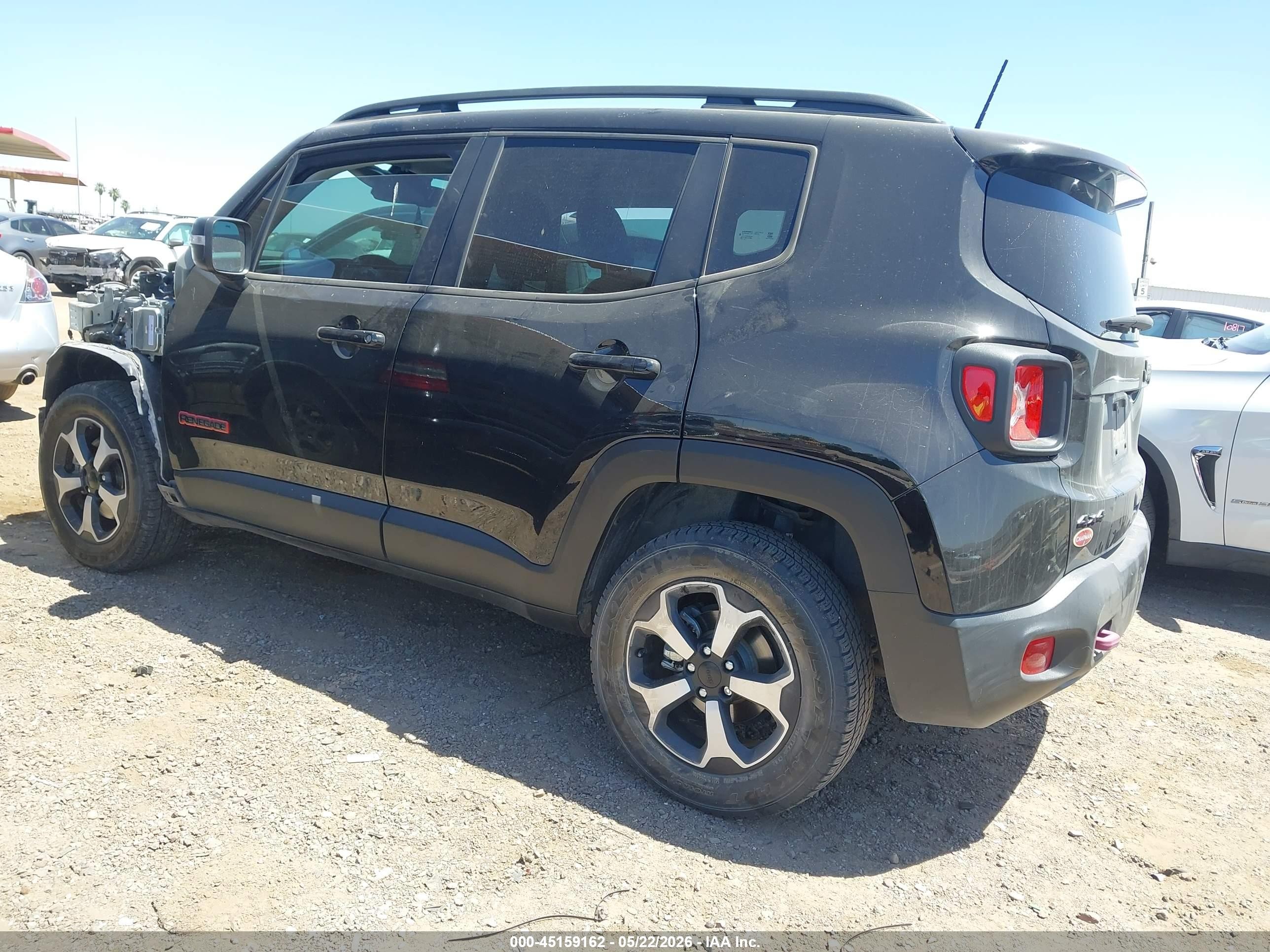 2020 Jeep Renegade Trailhawk 4x4 Black vin: ZACNJBC19LPL34090