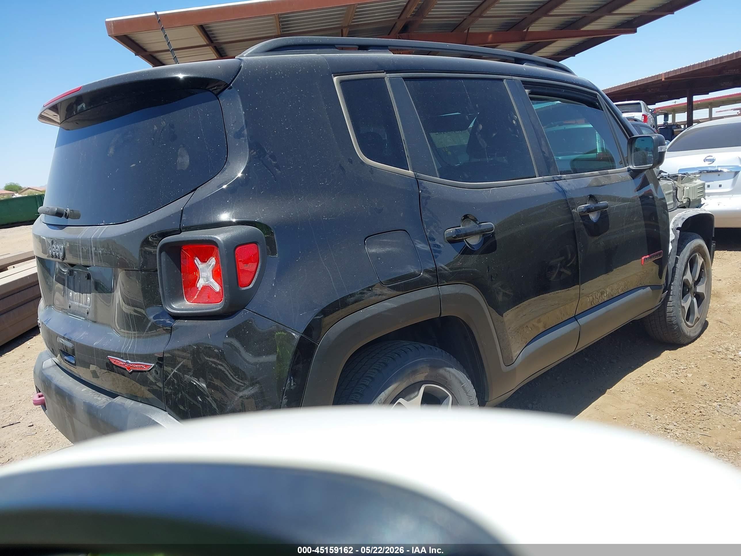 2020 Jeep Renegade Trailhawk 4x4 Black vin: ZACNJBC19LPL34090