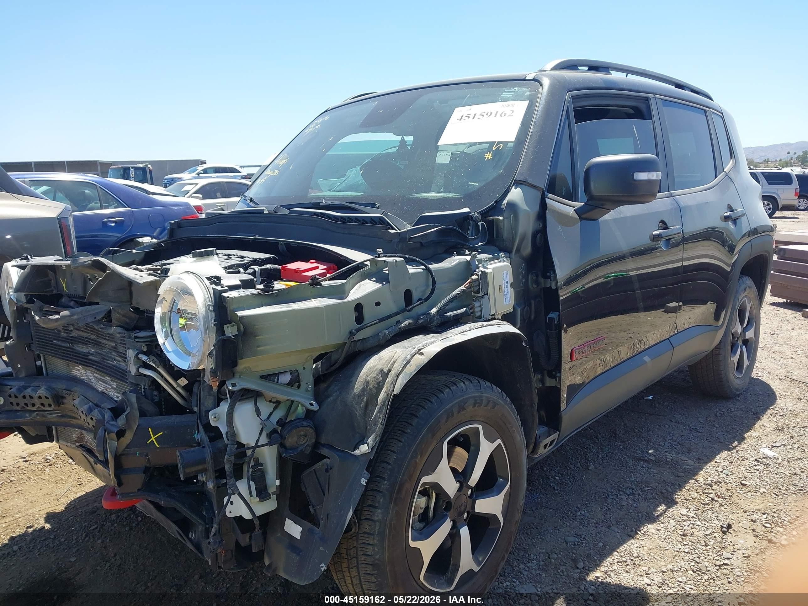 2020 Jeep Renegade Trailhawk 4x4 Black vin: ZACNJBC19LPL34090