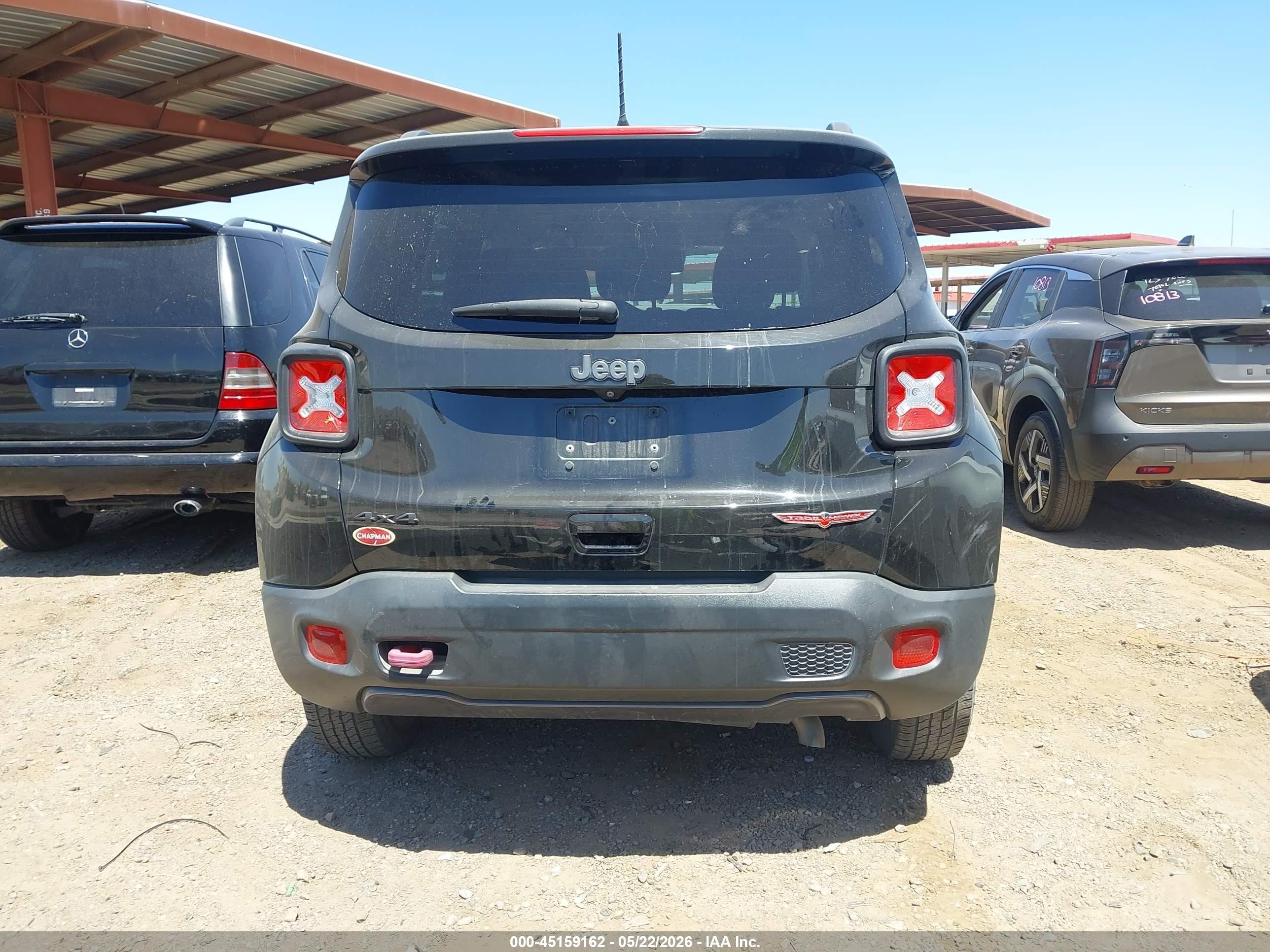 2020 Jeep Renegade Trailhawk 4x4 Black vin: ZACNJBC19LPL34090