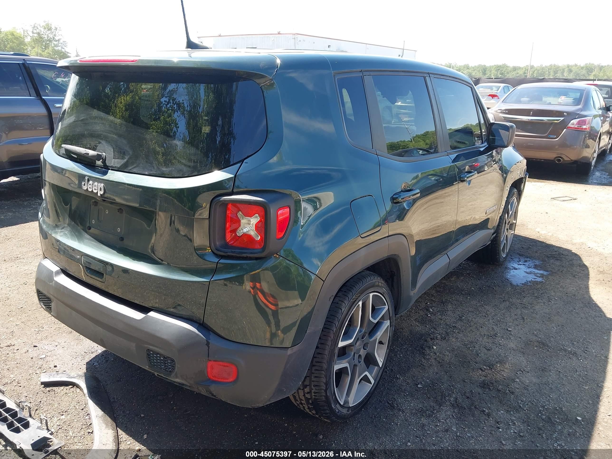 2021 Jeep Renegade Jeepster Fwd Green vin: ZACNJCAB9MPM21538