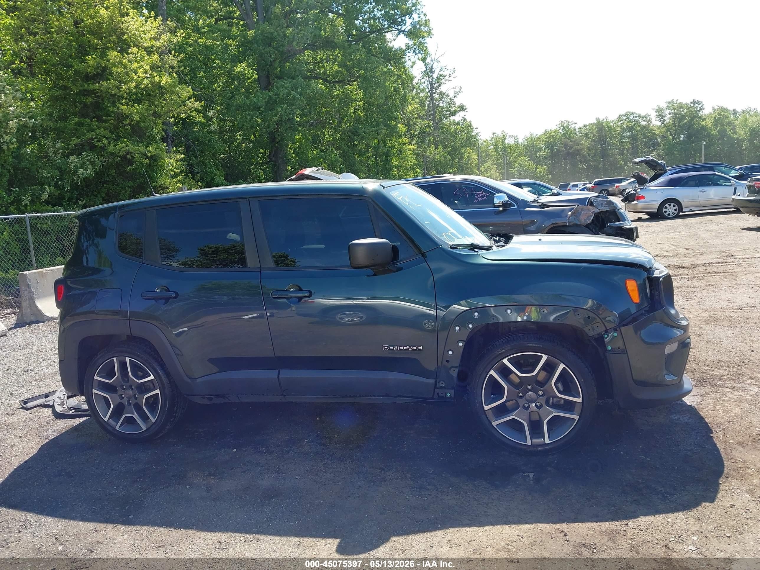2021 Jeep Renegade Jeepster Fwd Green vin: ZACNJCAB9MPM21538