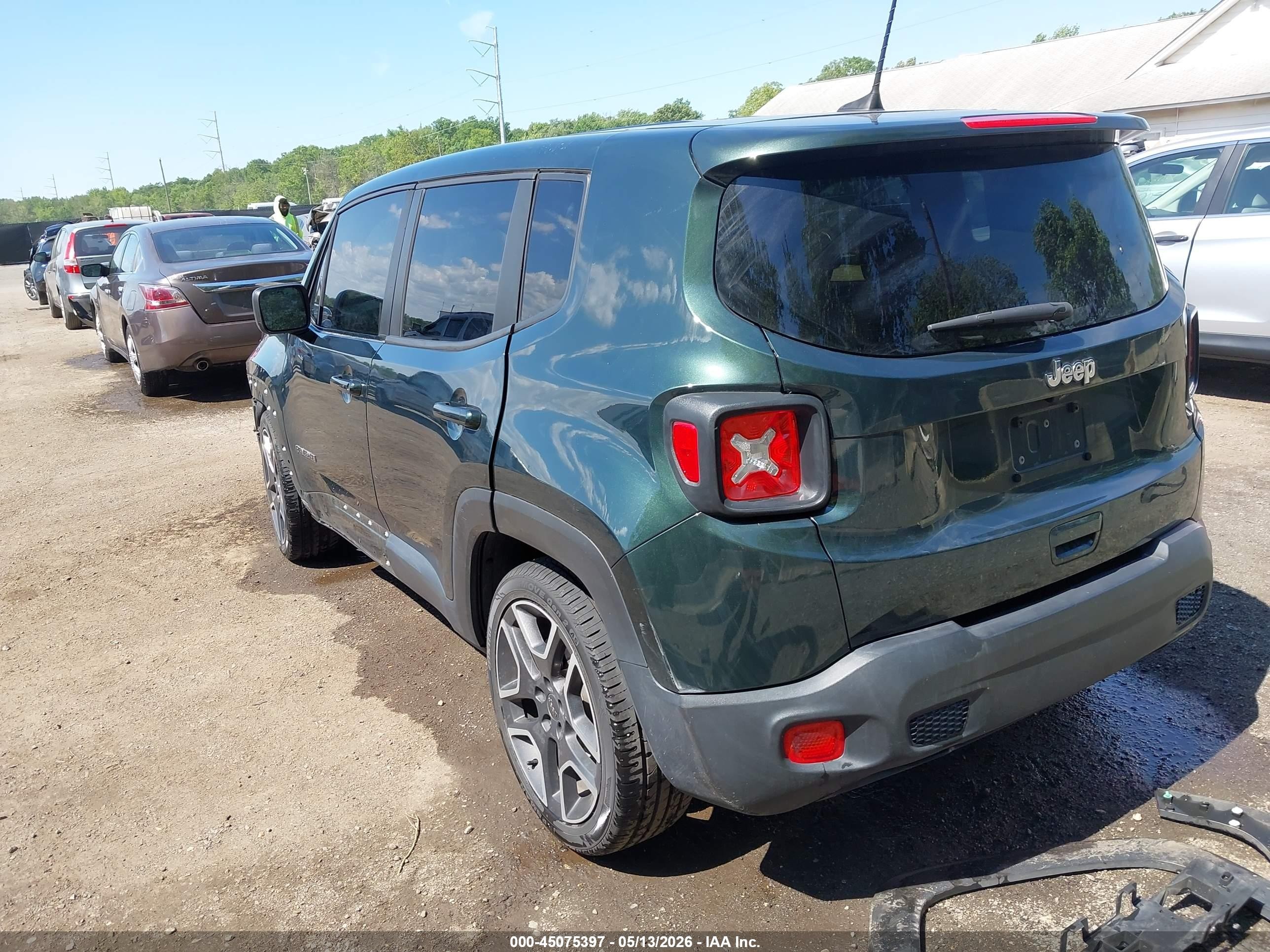 2021 Jeep Renegade Jeepster Fwd Green vin: ZACNJCAB9MPM21538