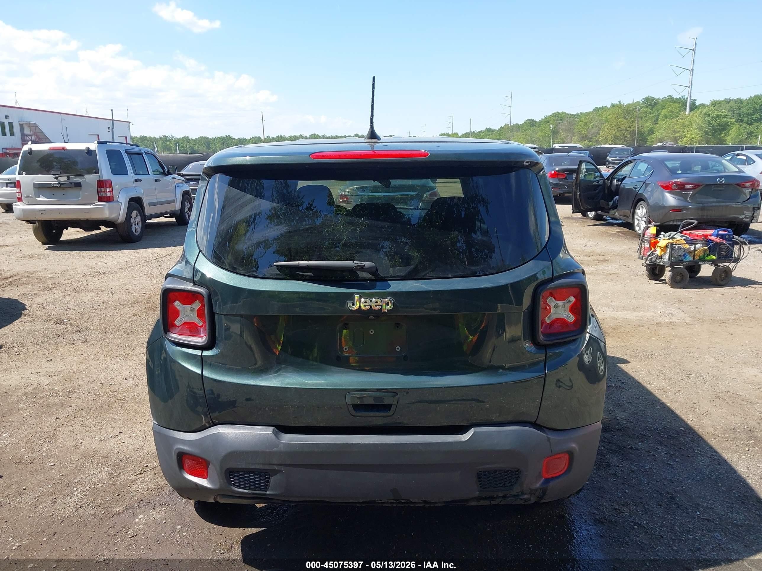 2021 Jeep Renegade Jeepster Fwd Green vin: ZACNJCAB9MPM21538