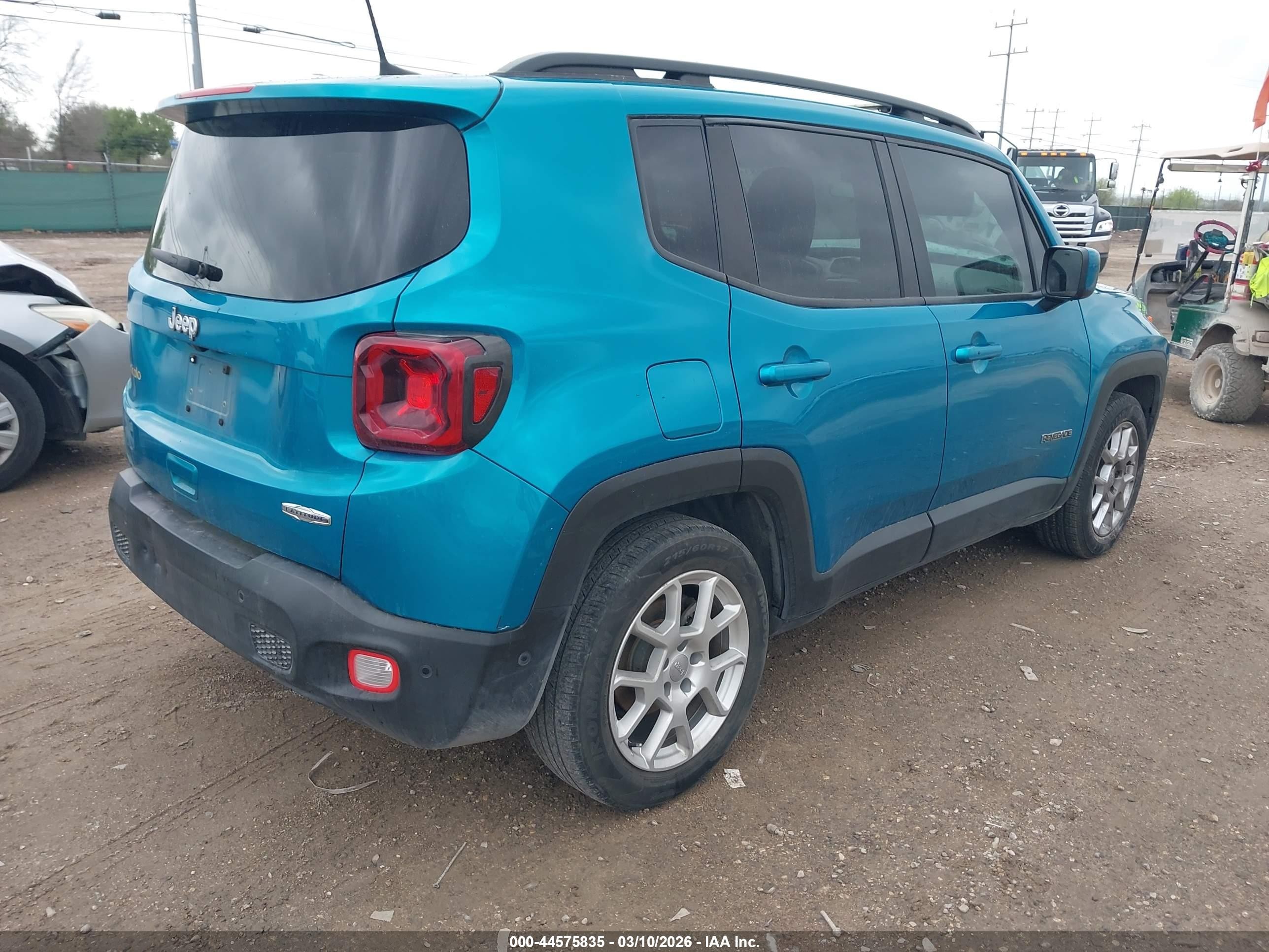 2021 Jeep Renegade Latitude Fwd Teal vin: ZACNJCB12MPM24089