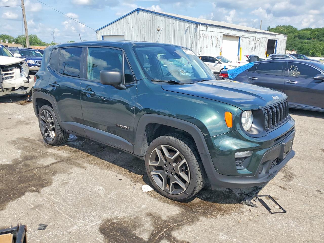 2021 Jeep Renegade Sport Green vin: ZACNJDAB8MPM30222