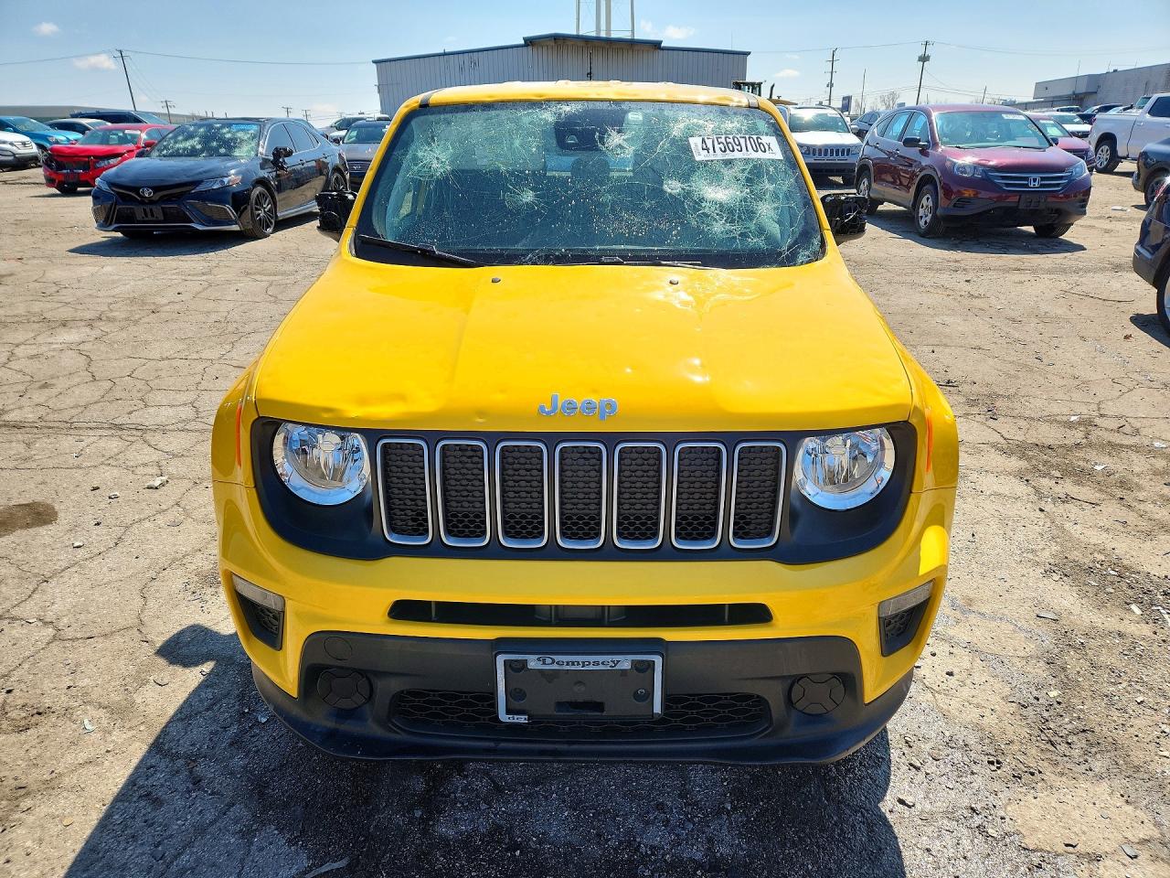2023 Jeep Renegade Latitude Желтый vin: ZACNJDB10PPP38933