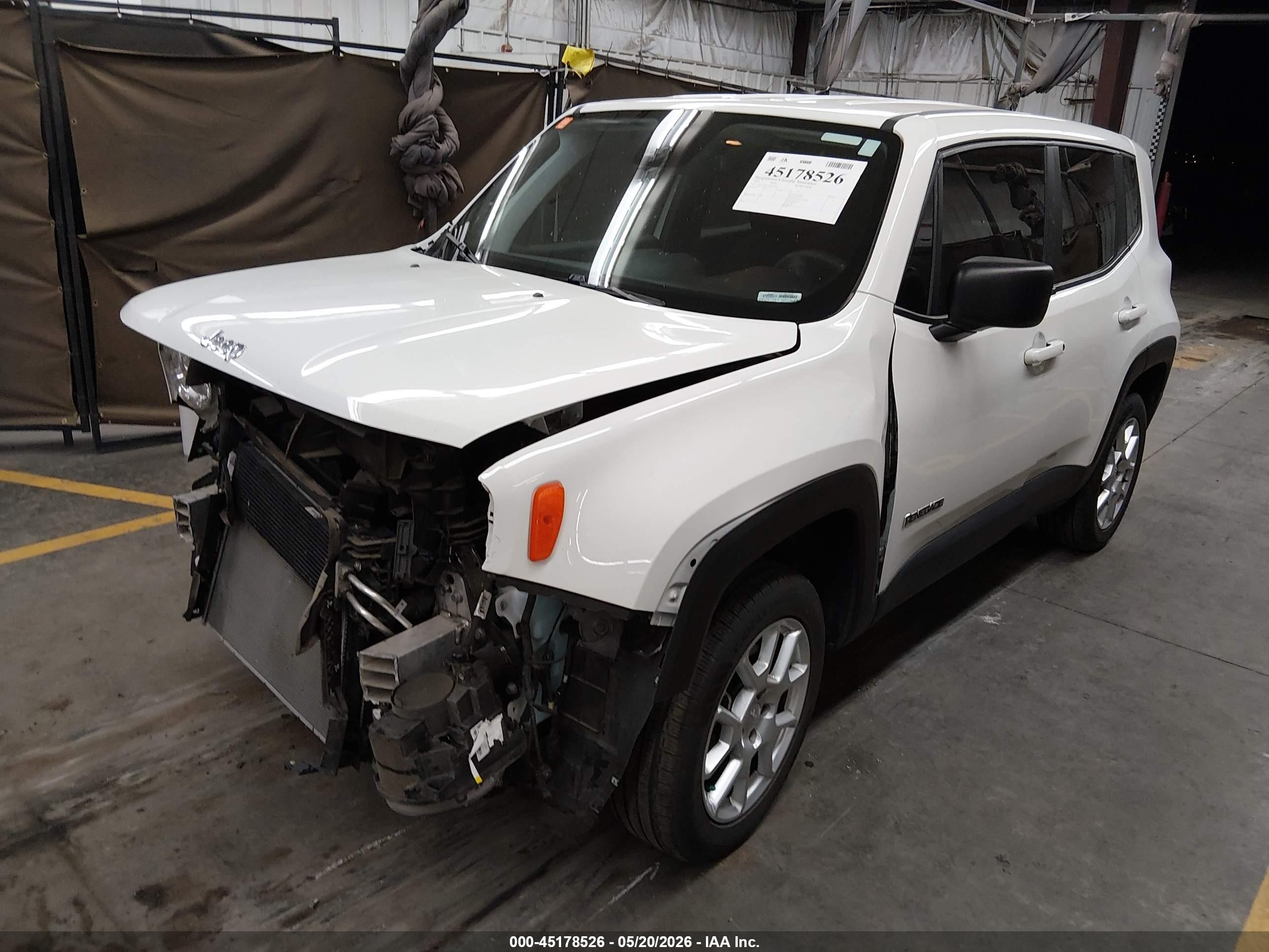 2023 Jeep Renegade Latitude 4x4 White vin: ZACNJDB11PPP13054
