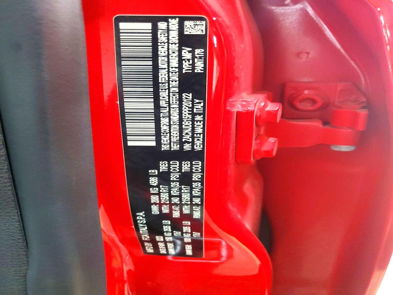 2023 Jeep Renegade Latitude Red vin: ZACNJDB15PPP20122