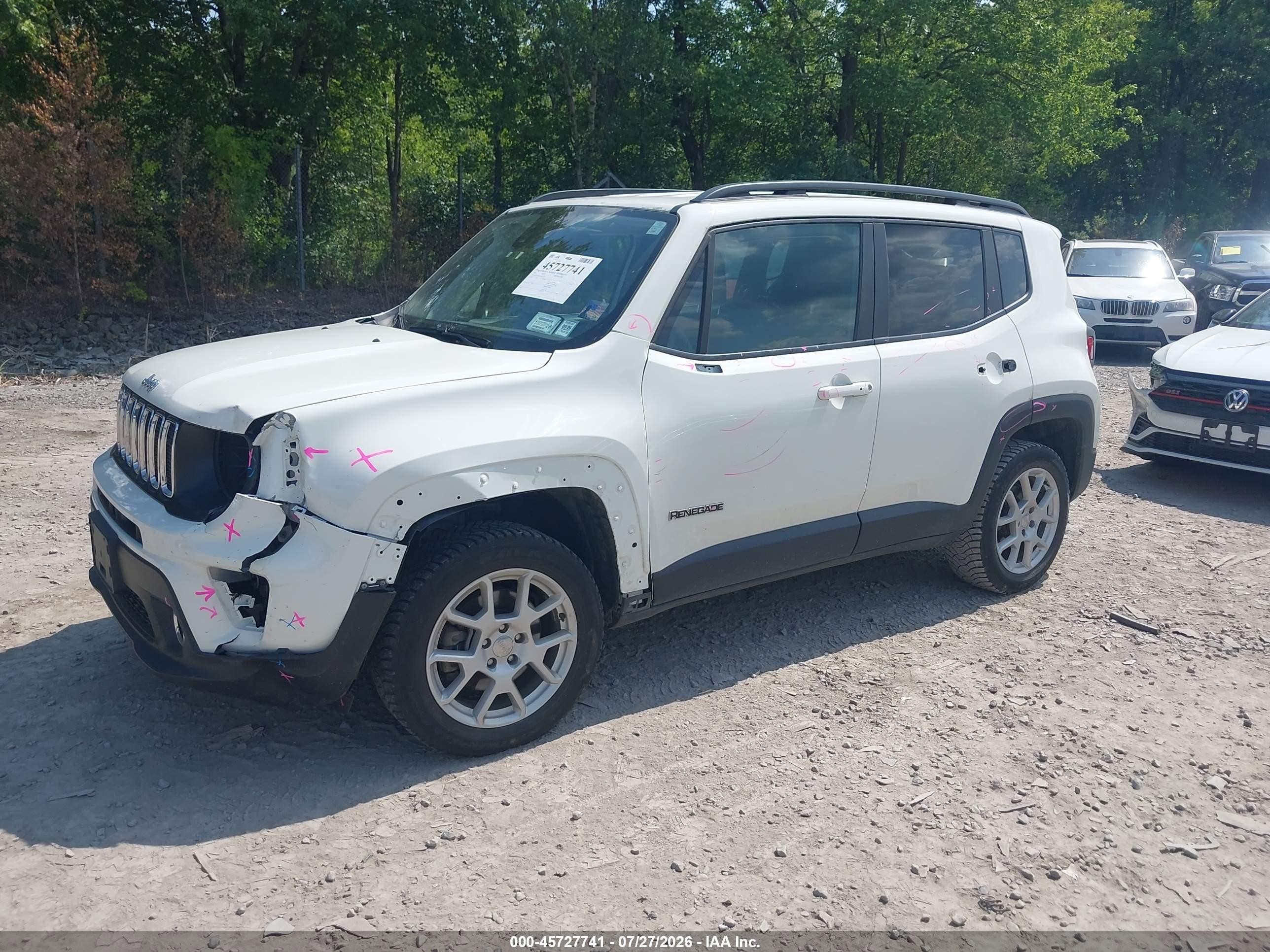 2021 Jeep Renegade Latitude 4x4 White vin: ZACNJDBB1MPN32170