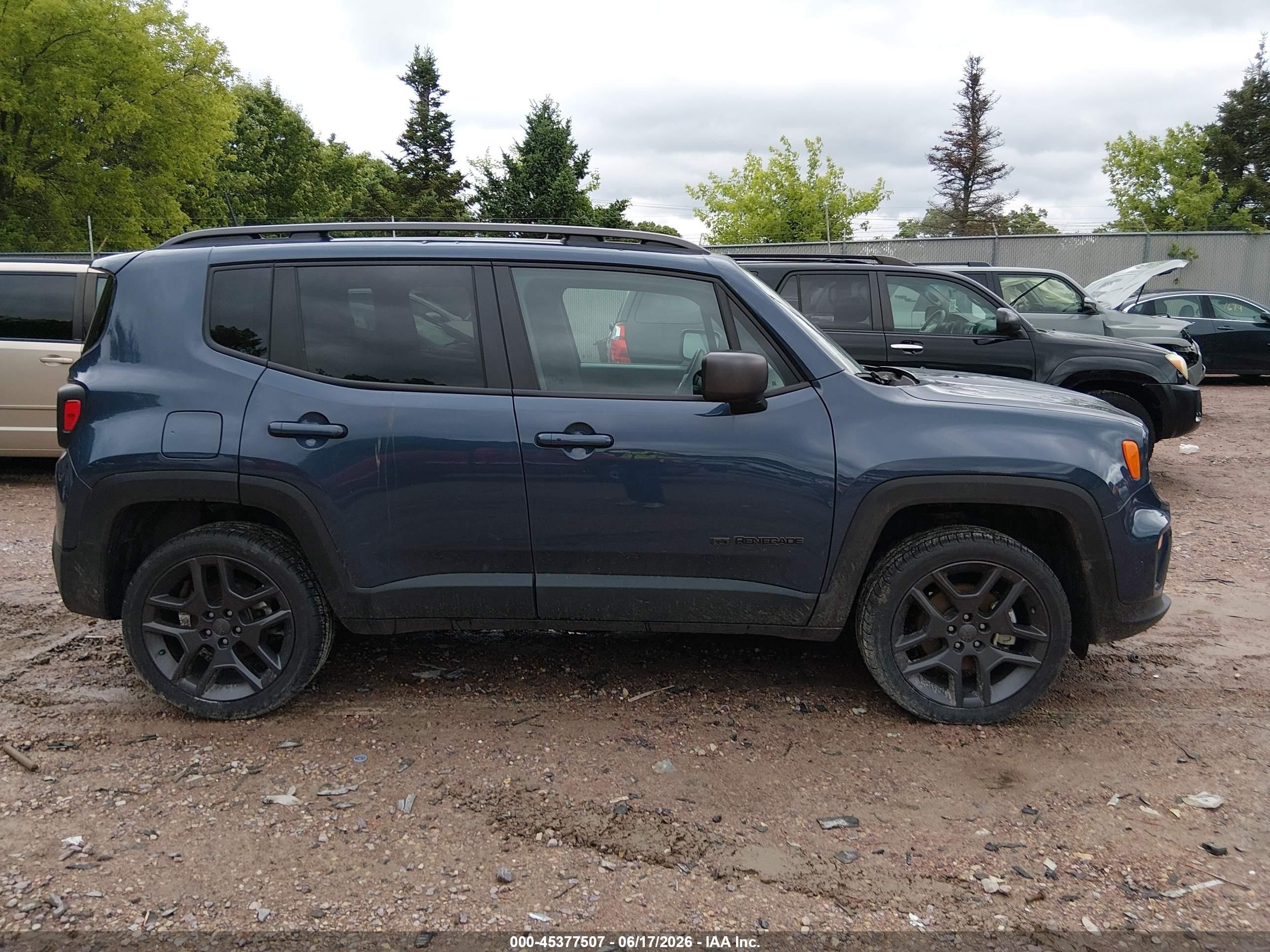 2021 Jeep Renegade 80th Anniversary 4x4 Blue vin: ZACNJDBB5MPM68859