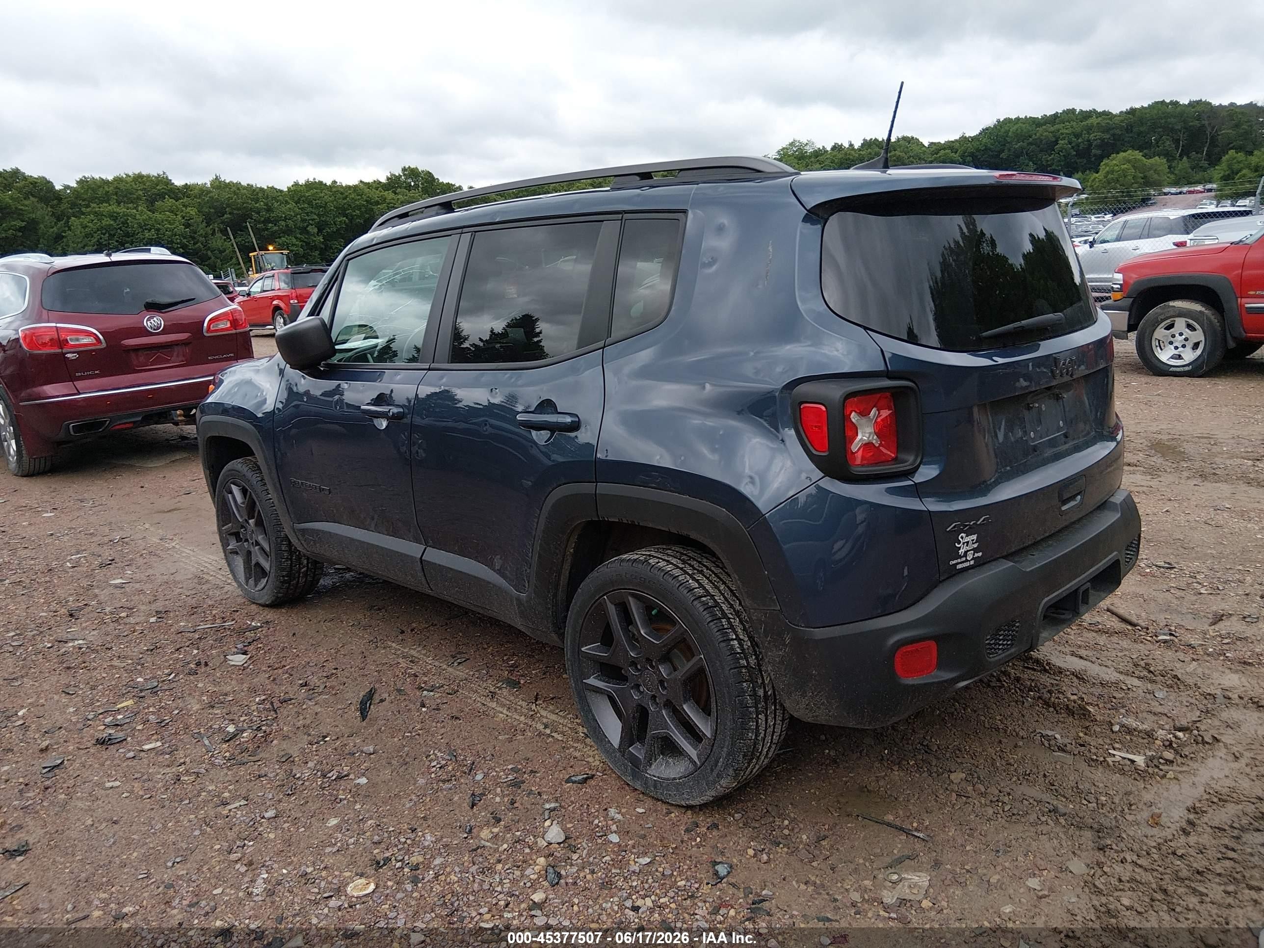 2021 Jeep Renegade 80th Anniversary 4x4 Blue vin: ZACNJDBB5MPM68859