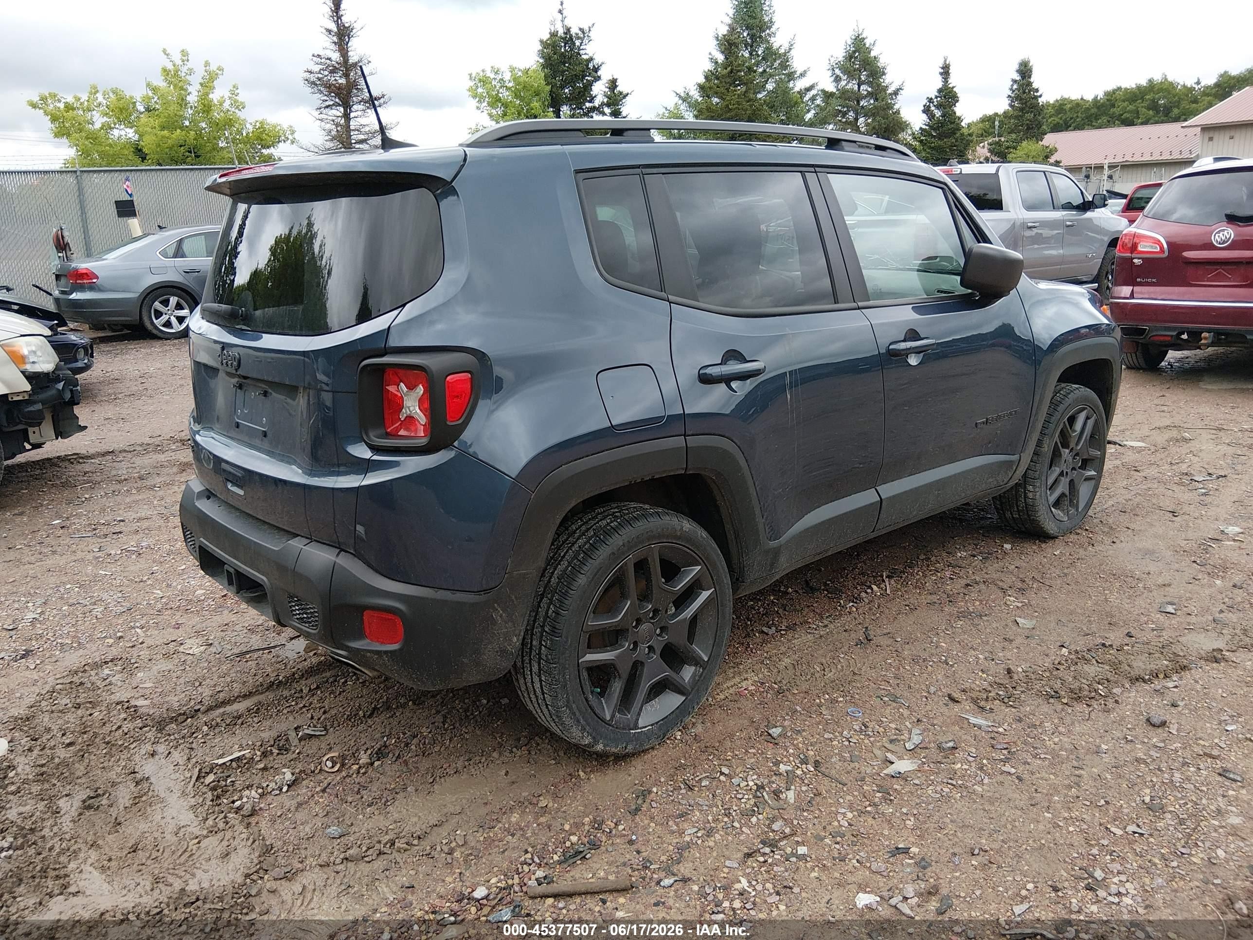 2021 Jeep Renegade 80th Anniversary 4x4 Blue vin: ZACNJDBB5MPM68859