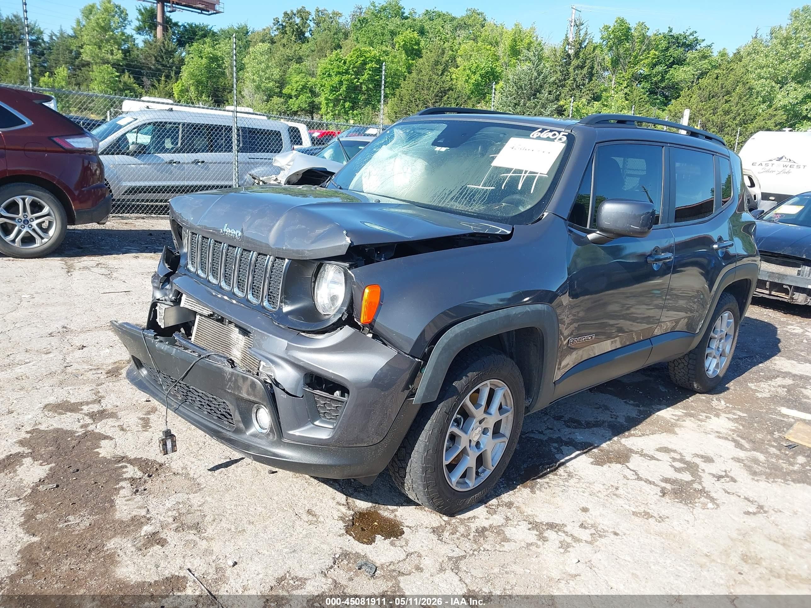 2021 Jeep Renegade Latitude 4x4 Серый vin: ZACNJDBB8MPN36605