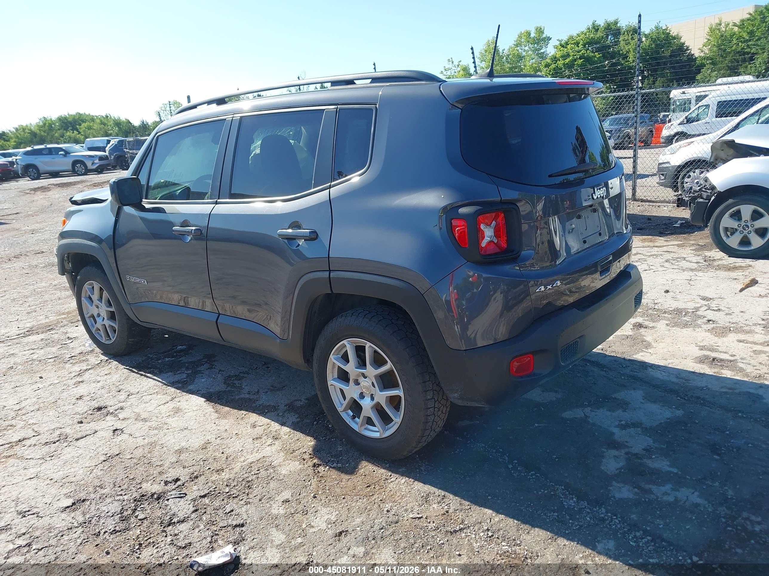 2021 Jeep Renegade Latitude 4x4 Серый vin: ZACNJDBB8MPN36605